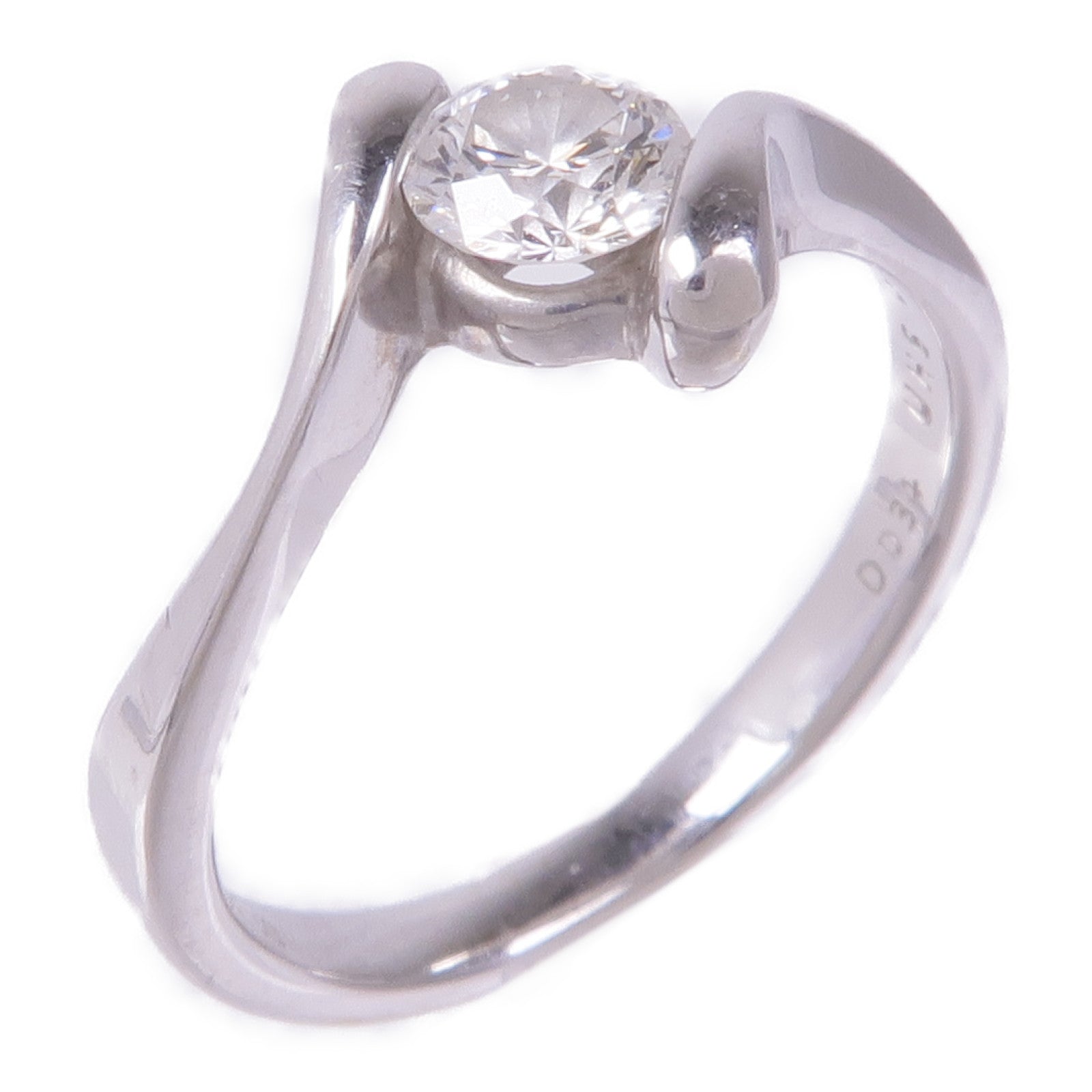 JEWELRY 【激減優惠】18K白金Diamond Ring鑽石戒指US#4.75