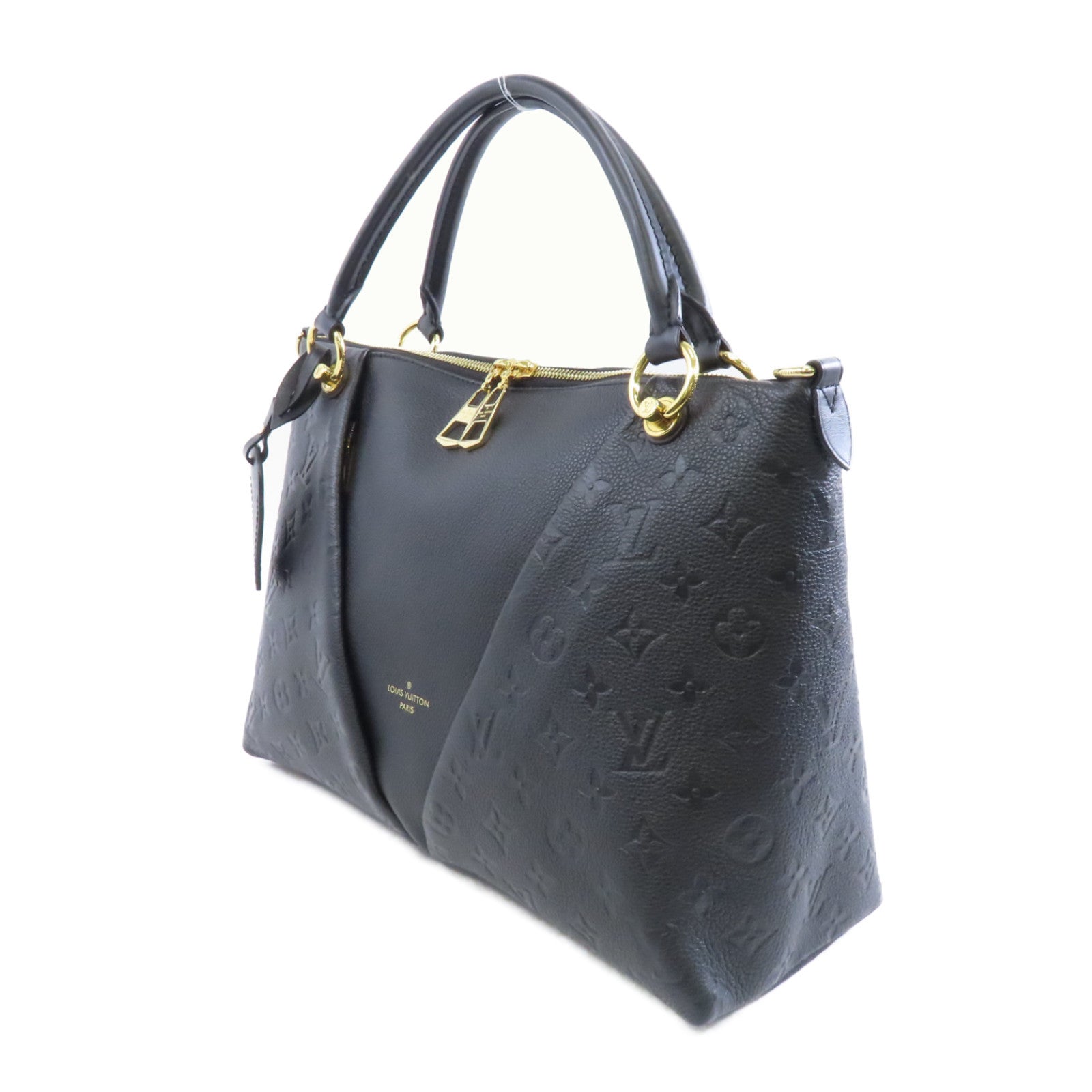 LOUIS VUITTON 【激減優惠】Monogram Empreinte V Tote MM金扣手挽肩背兩用袋黑色