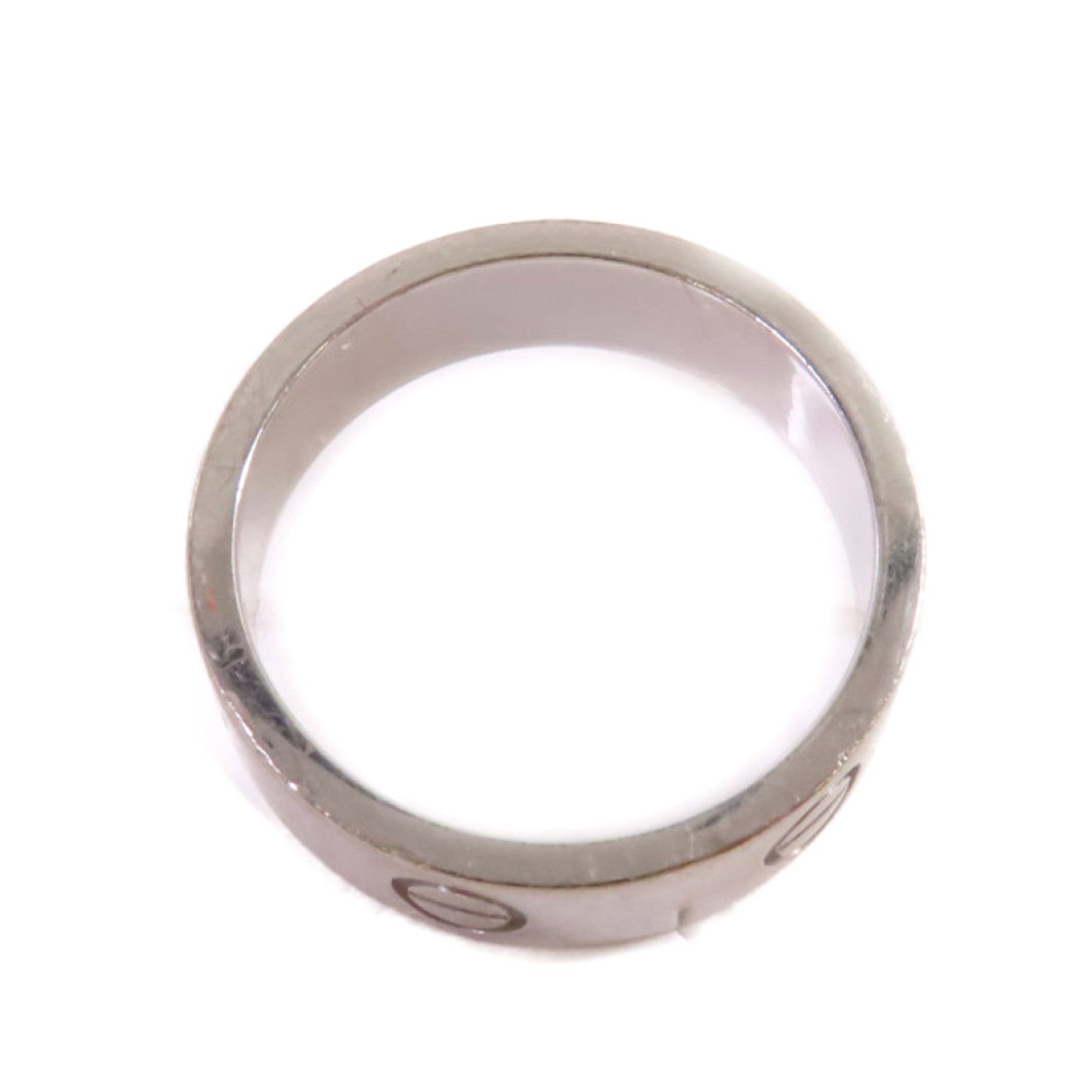 CARTIER 18K白金Love Ring戒指#60/US#9