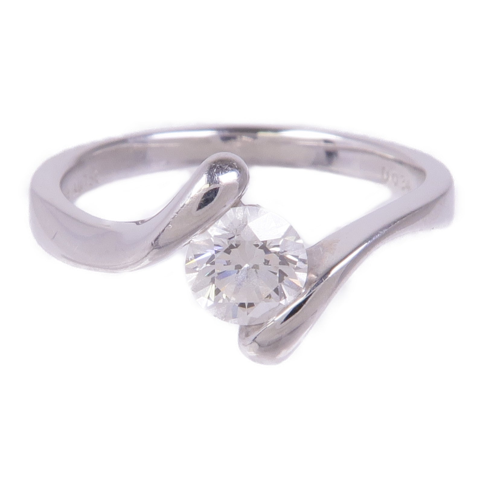 JEWELRY 【激減優惠】18K白金Diamond Ring鑽石戒指US#4.75