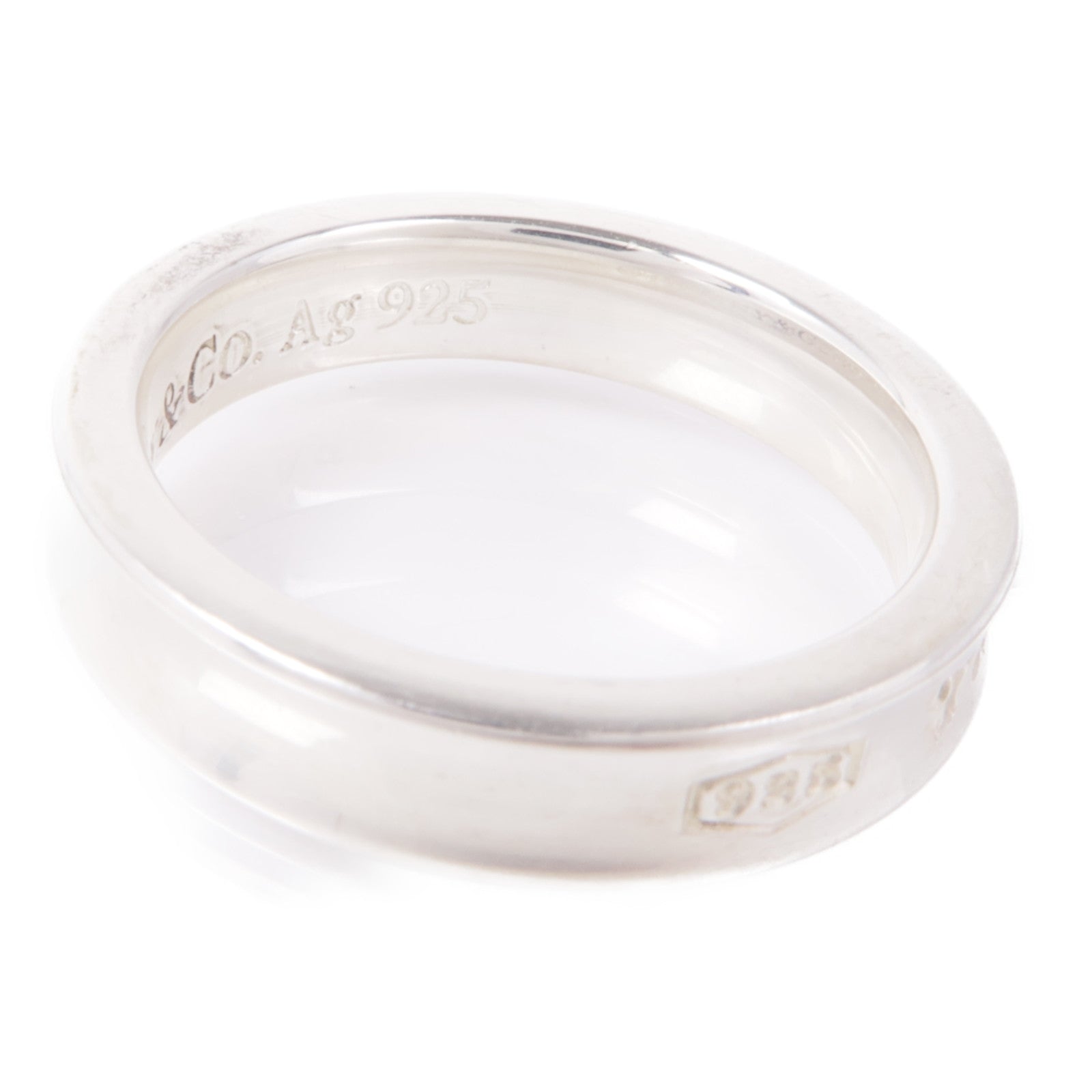 TIFFANY＆CO 925純銀Band Ring戒指US#4.75