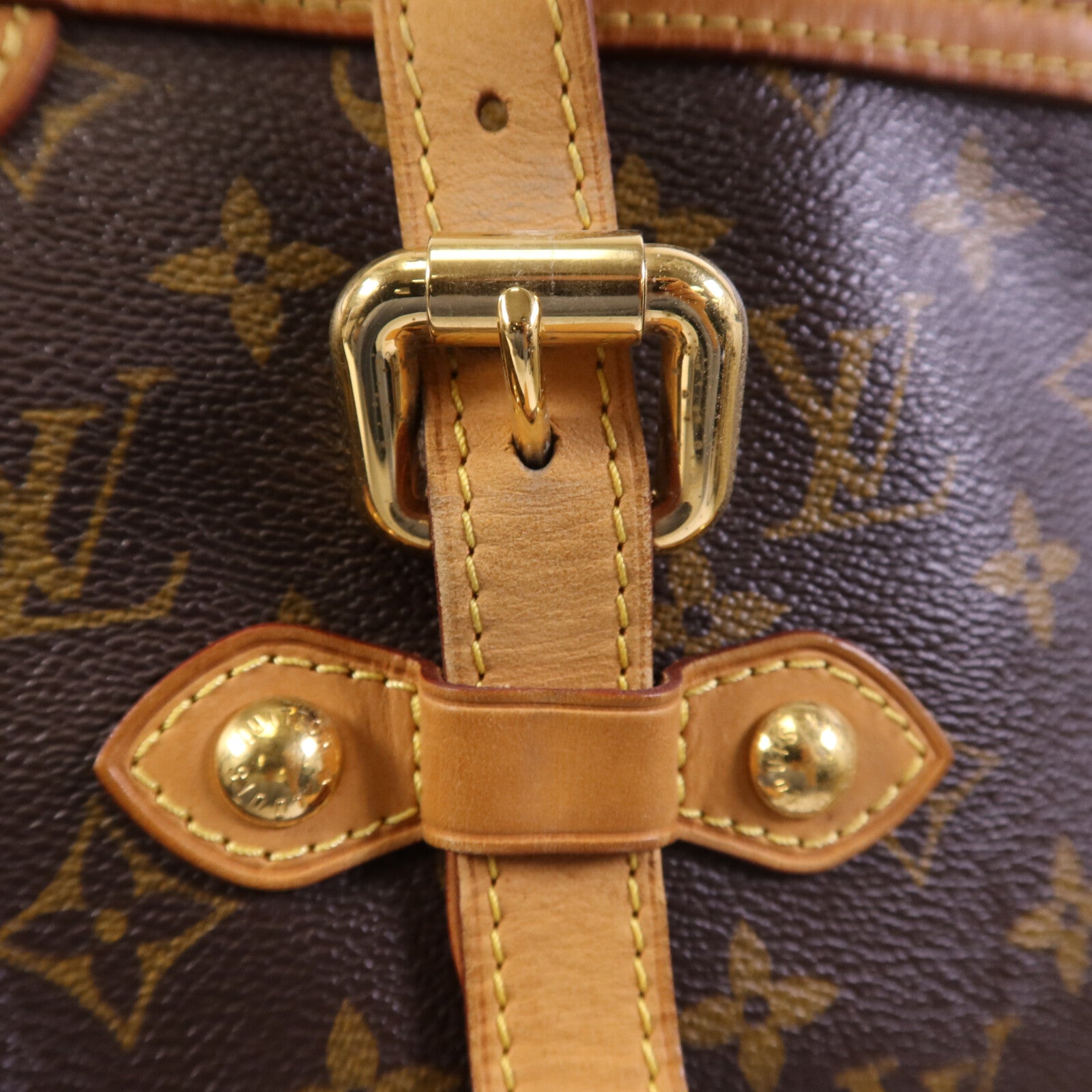LOUIS VUITTON Monogram Palermo GM金扣手挽肩背兩用袋