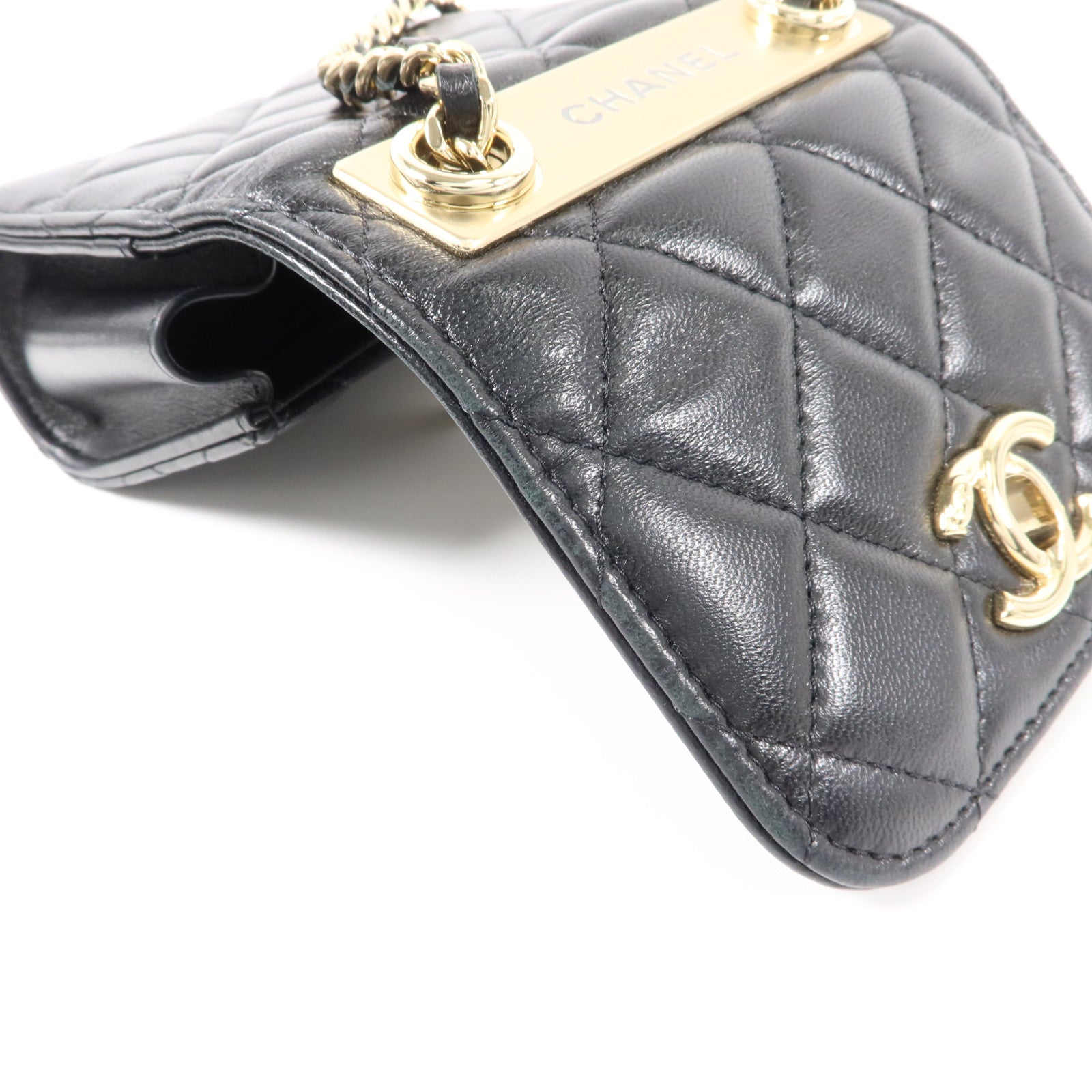 CHANEL 羊皮皮革Trendy CC Mini Wallet On Chain鏈帶肩背袋