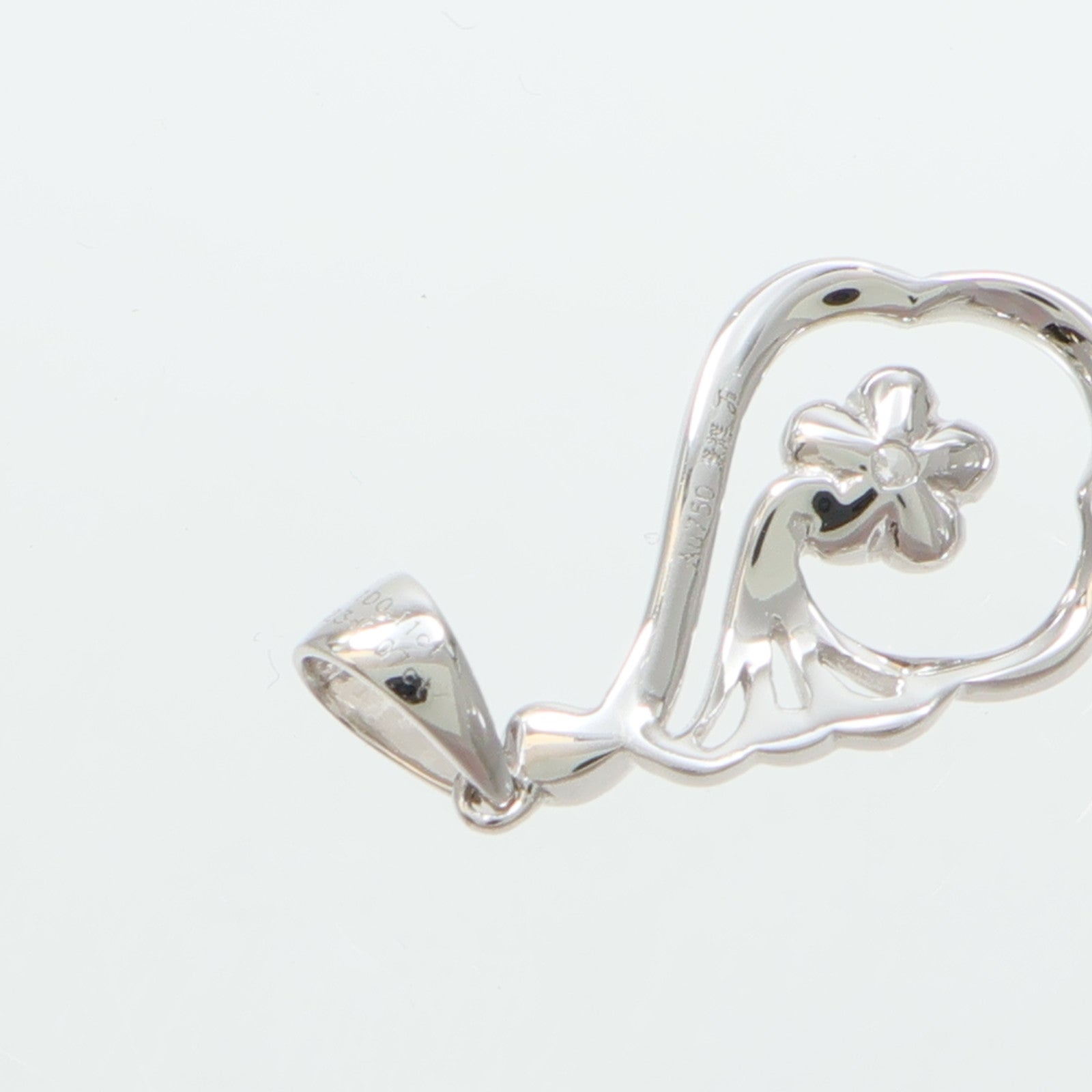 JEWELRY 18K白金Diamond Pendant鑽石吊墜
