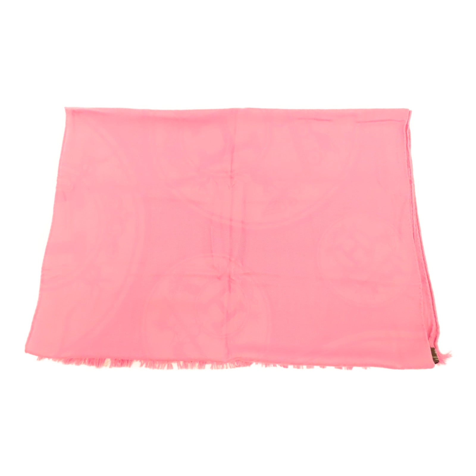 HERMES 羊絨Scarf圍巾粉紅色