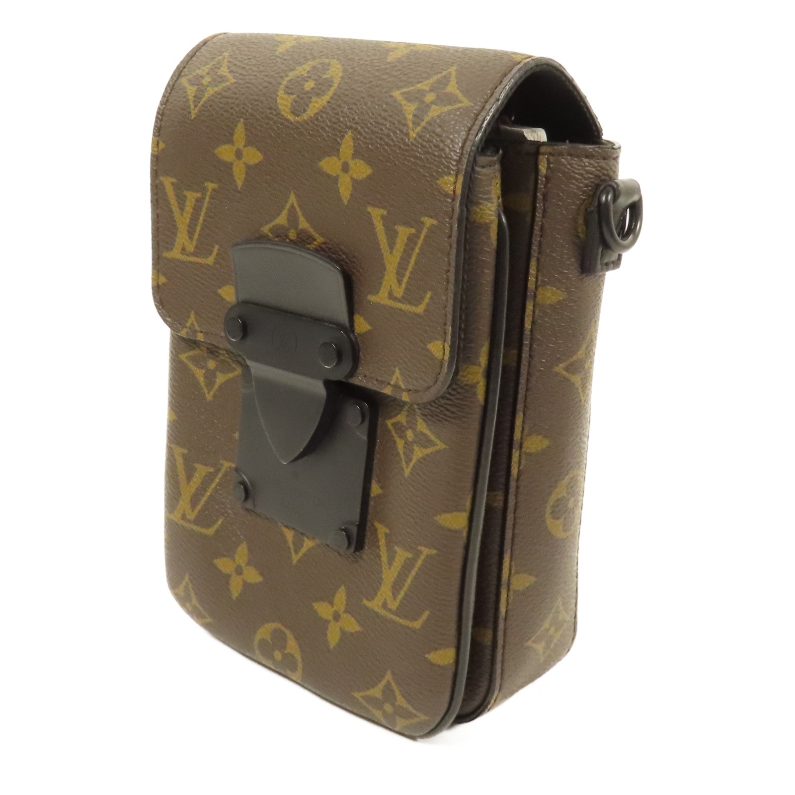 LOUIS VUITTON Monogram Macassar S-Lock肩背袋
