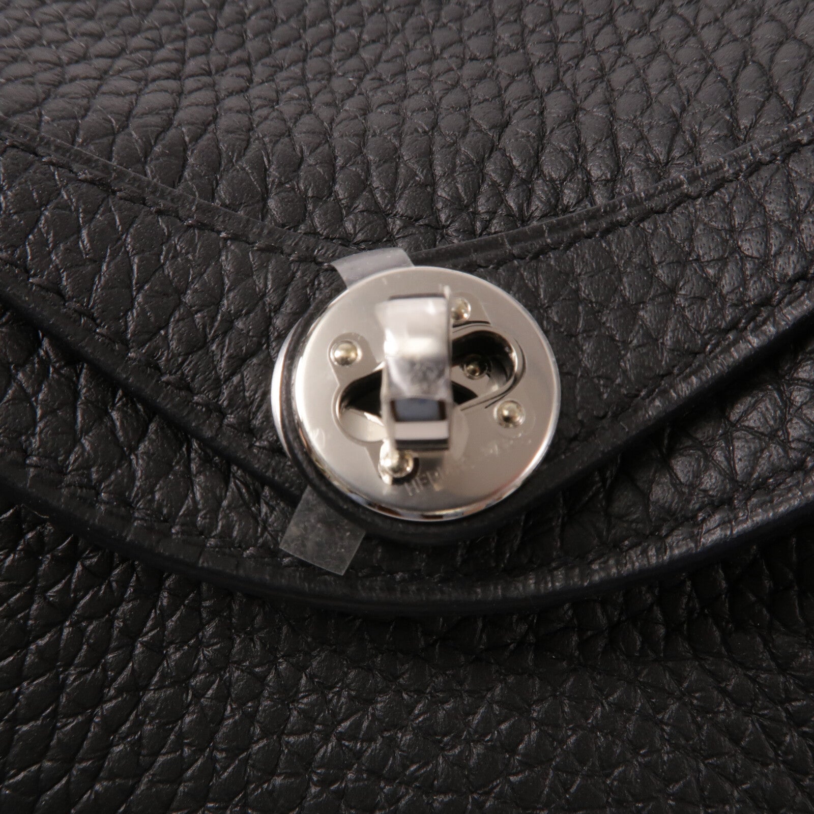 HERMES 【激減優惠】Clemence皮革Mini Lindy手挽肩背兩用袋Noir