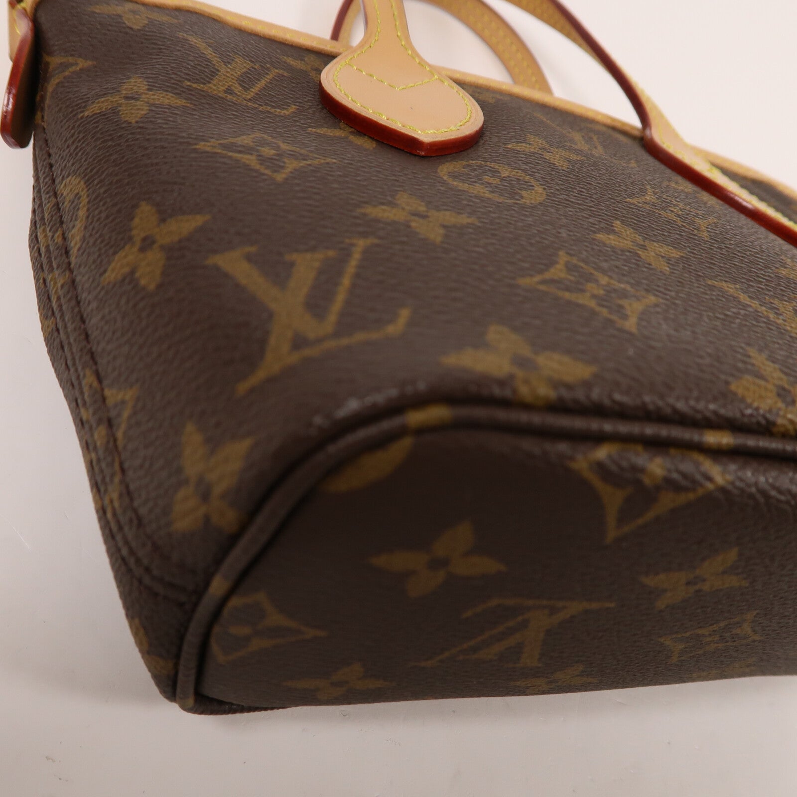 LOUIS VUITTON Monogram Neverfull BB金扣手挽肩背兩用袋