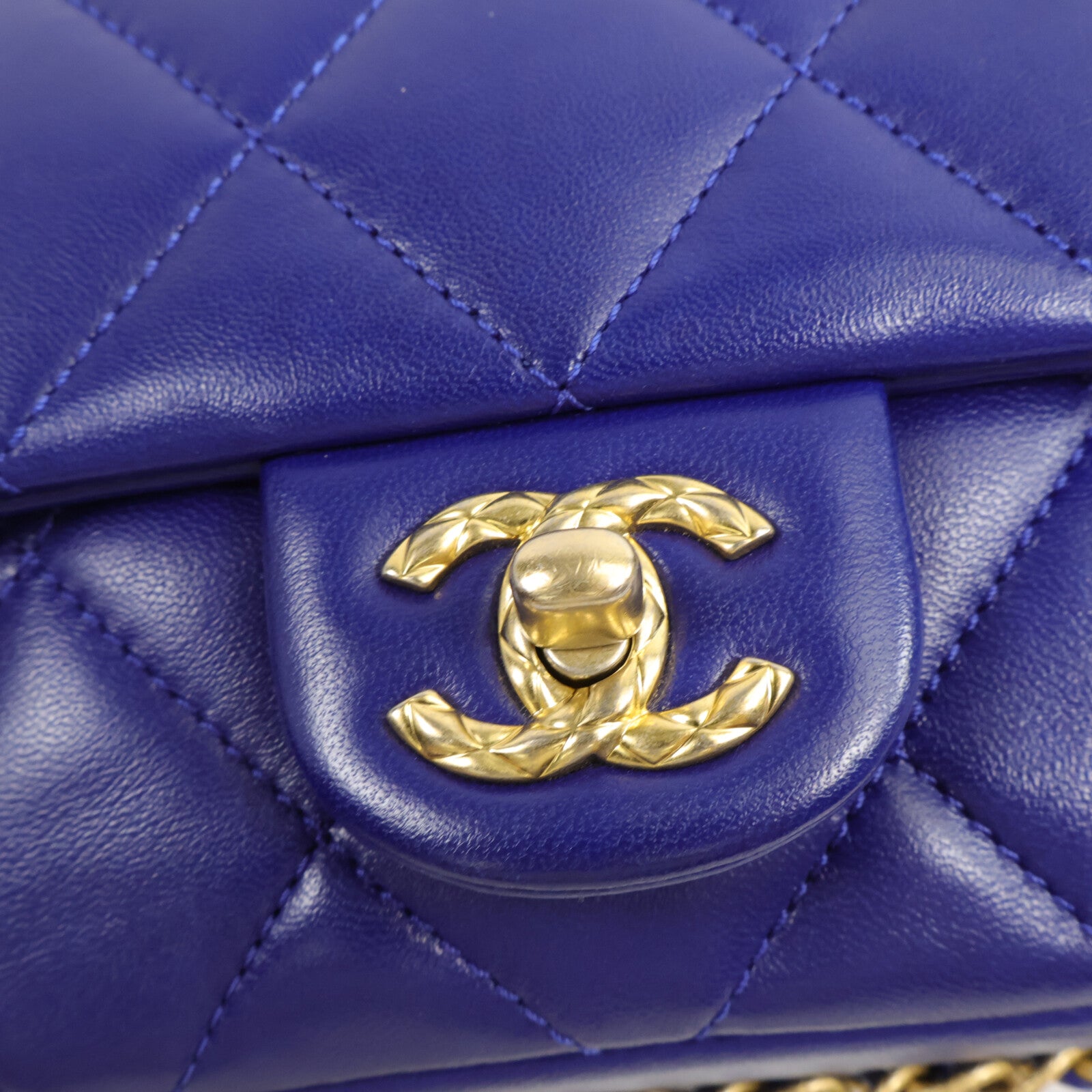 CHANEL 羊皮皮革Chain Shoulder Bag鏈帶肩背袋