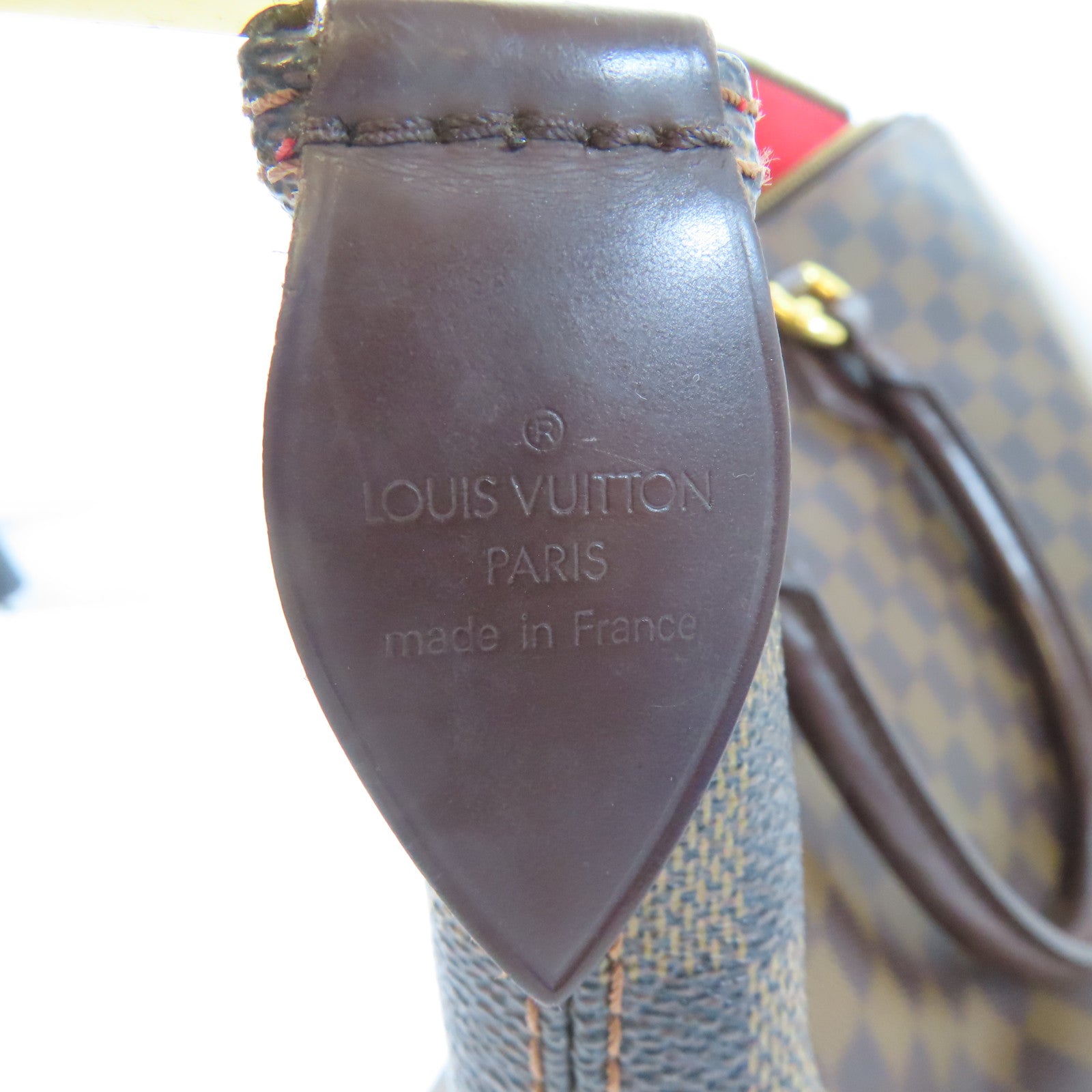 LOUIS VUITTON 【激減優惠】Damier Saleya MM金扣手挽袋啡色