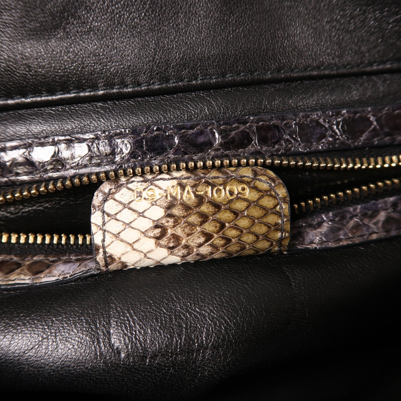 Dior 蛇皮皮革New Lock金扣鏈帶肩背袋
