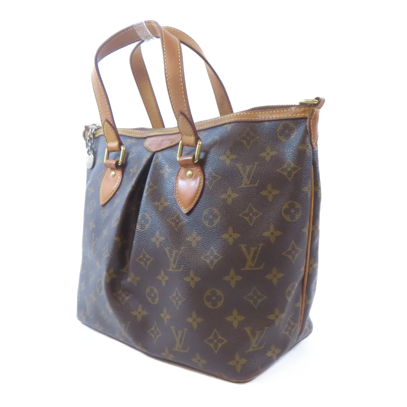 LOUIS VUITTON Monogram Palermo金扣手挽肩背兩用袋啡色