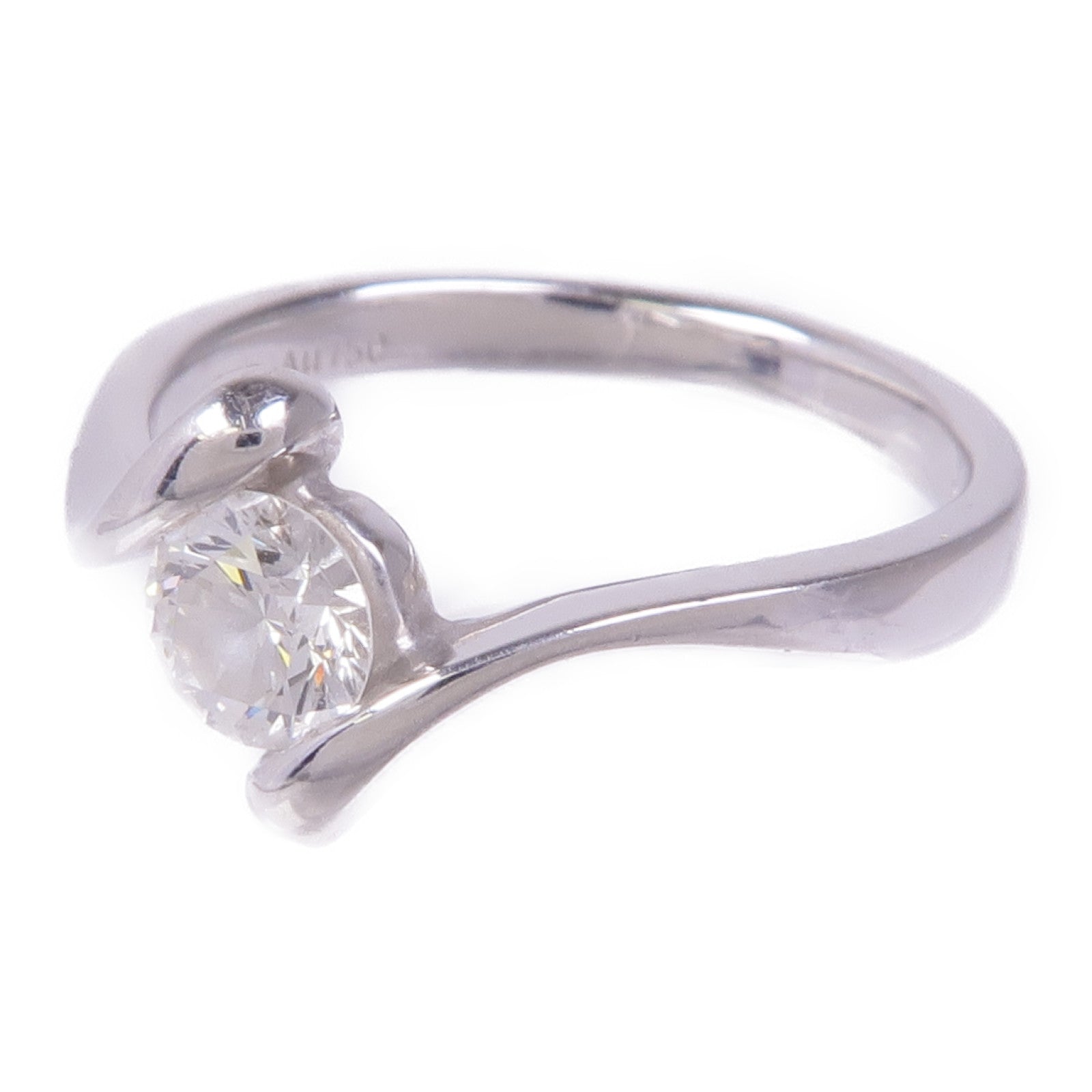 JEWELRY 【激減優惠】18K白金Diamond Ring鑽石戒指US#4.75