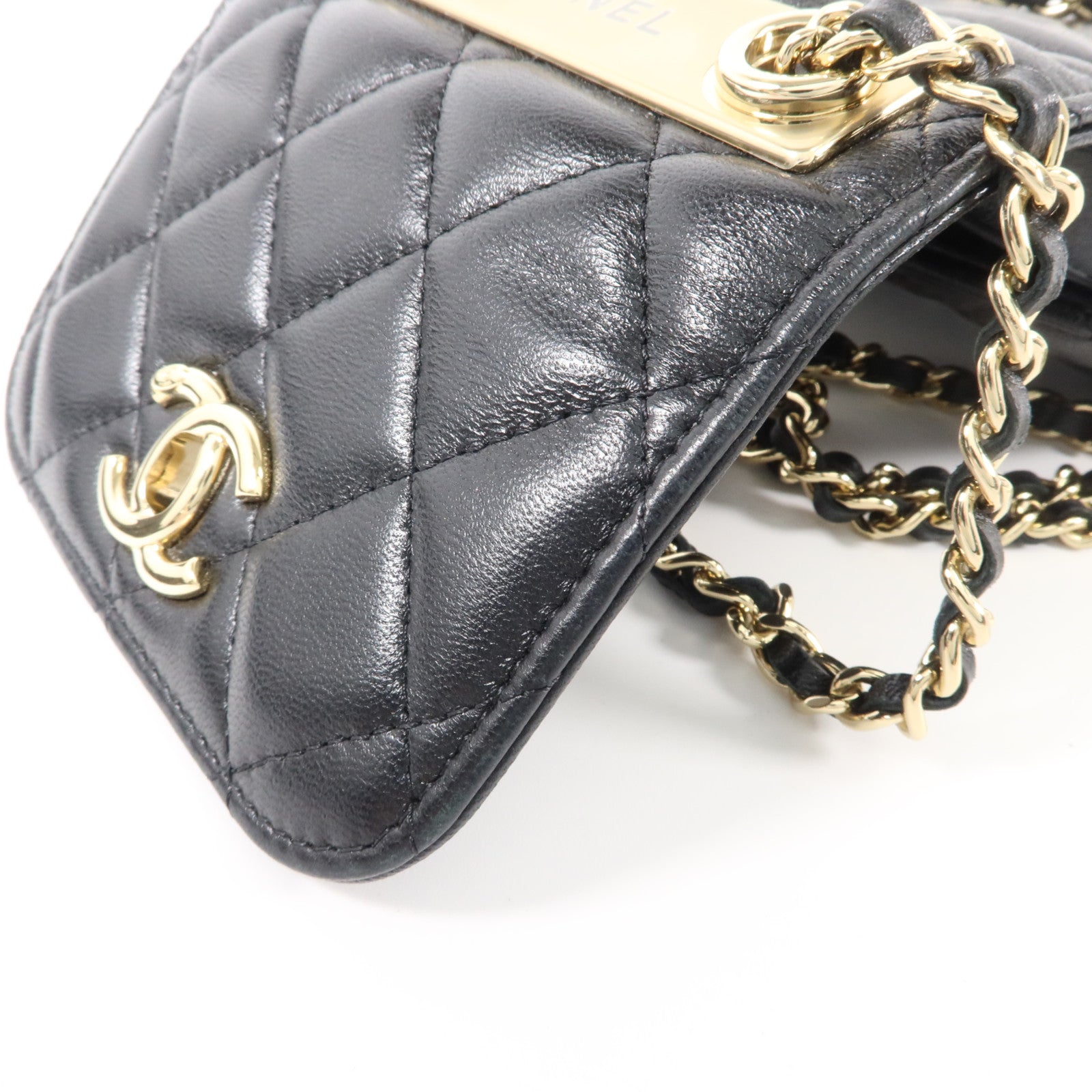 CHANEL 羊皮皮革Trendy CC Mini Wallet On Chain鏈帶肩背袋