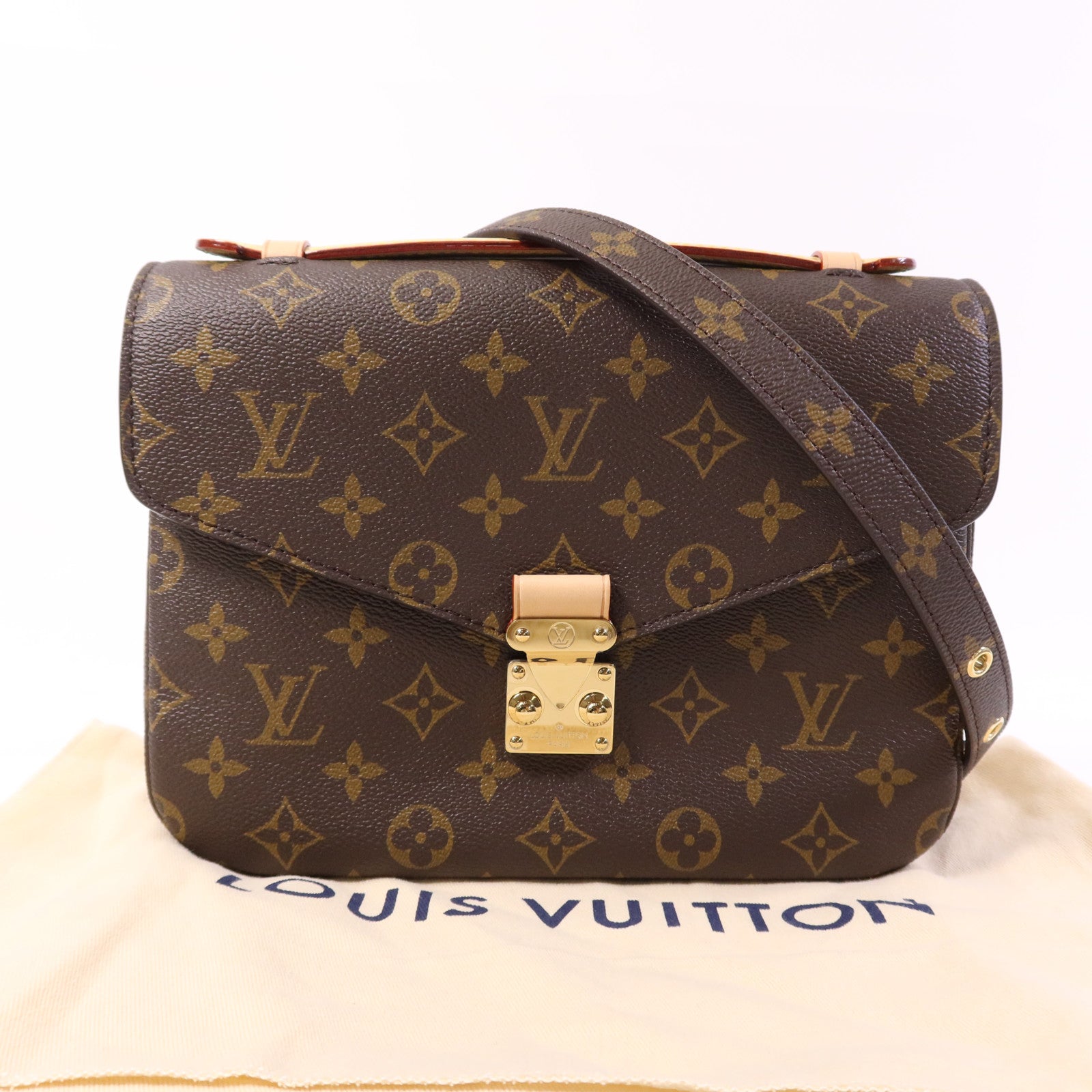 LOUIS VUITTON 【激減優惠】Monogram Pochette Metis MM金扣手挽肩背兩用袋