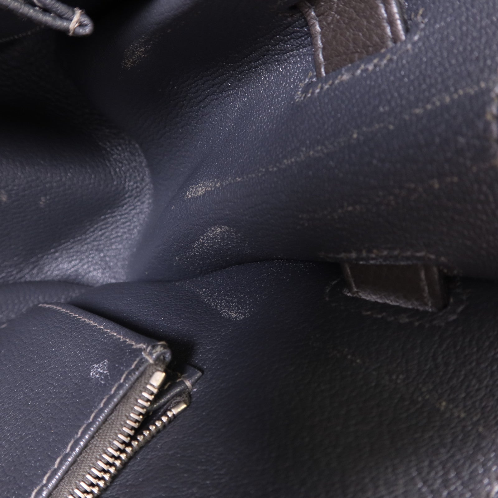 HERMES Clemence皮革Jypesiere 34銀扣肩背袋Etain