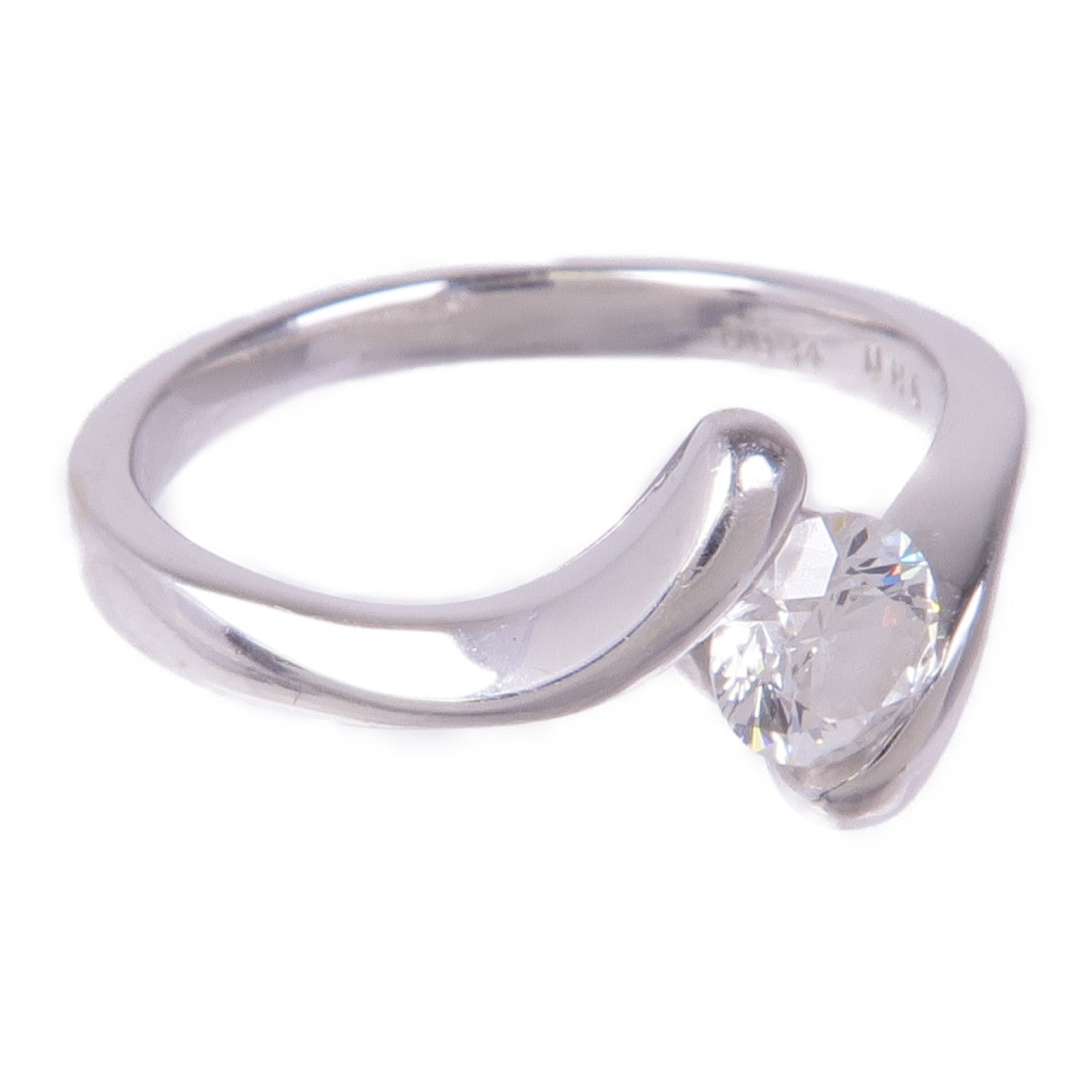 JEWELRY 【激減優惠】18K白金Diamond Ring鑽石戒指US#4.75