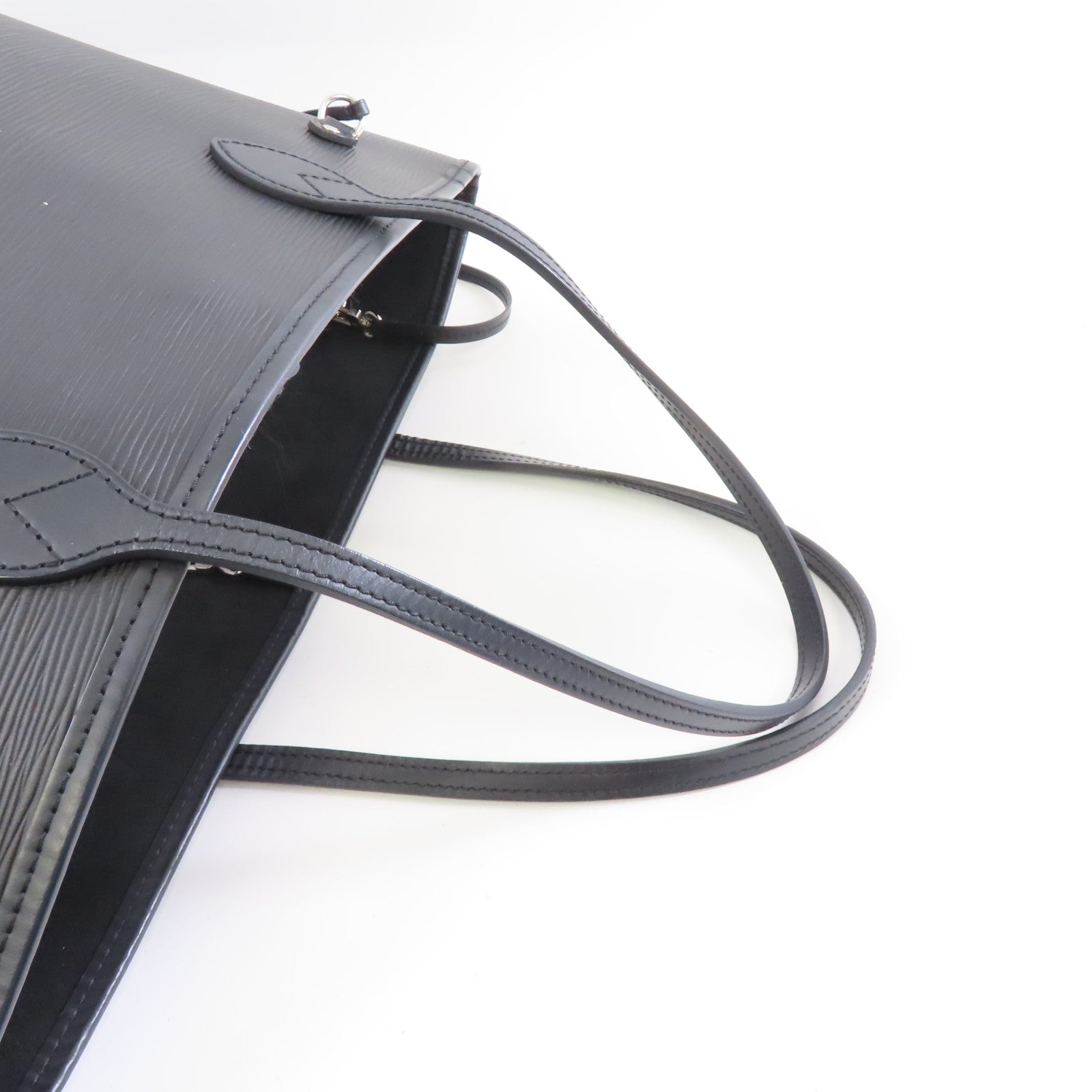 LOUIS VUITTON Epi NeverFull GM銀扣手挽袋黑色