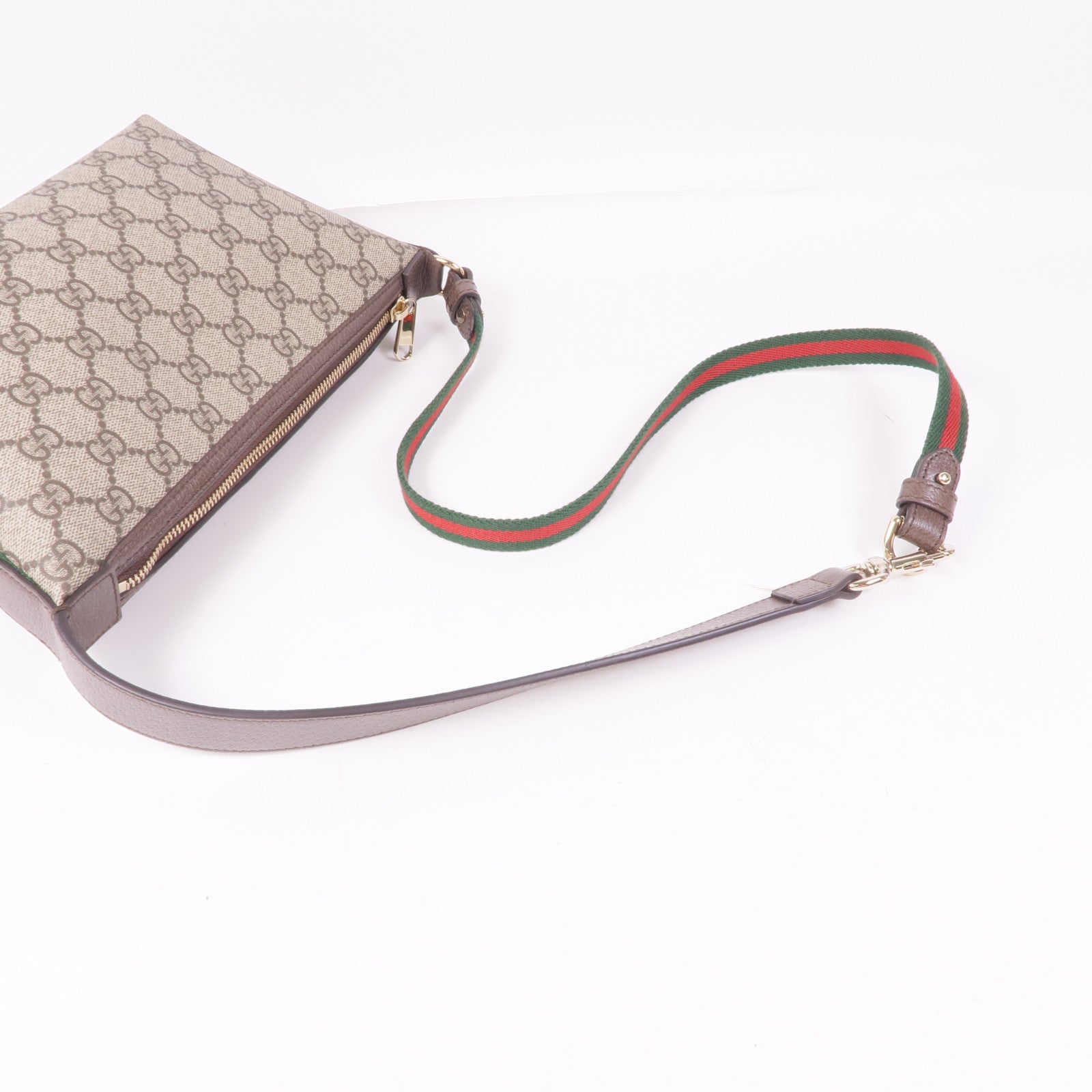 GUCCI 塗層帆布Ophidia Mini Shoulder Bag金扣肩背袋