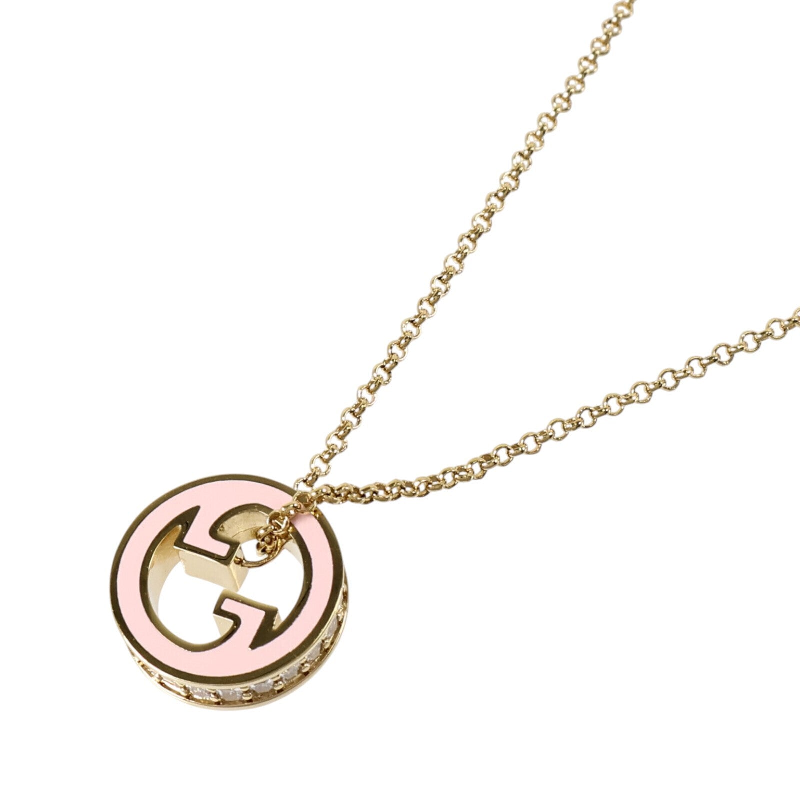 GUCCI 金屬/琺瑯Blondie Pendant Necklace項鏈