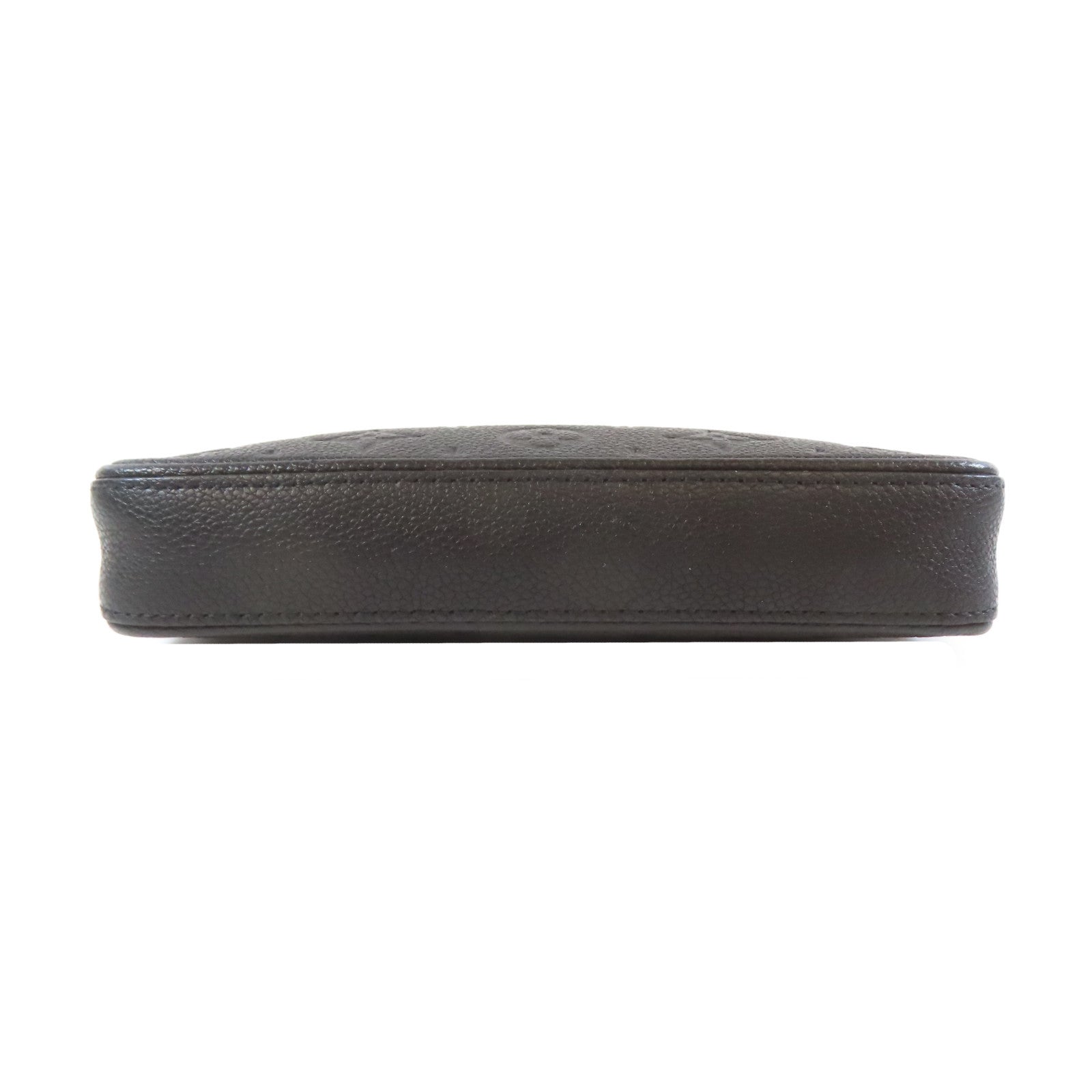 LOUIS VUITTON Monogram Empreinte Easy Pouch On Strap金扣手挽袋黑色