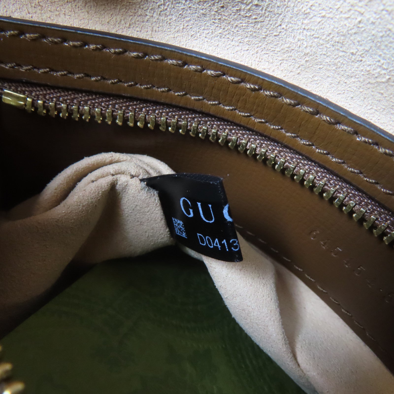 GUCCI 塗層帆布/牛皮皮革Horsebit 1955 Small金扣肩背袋啡色