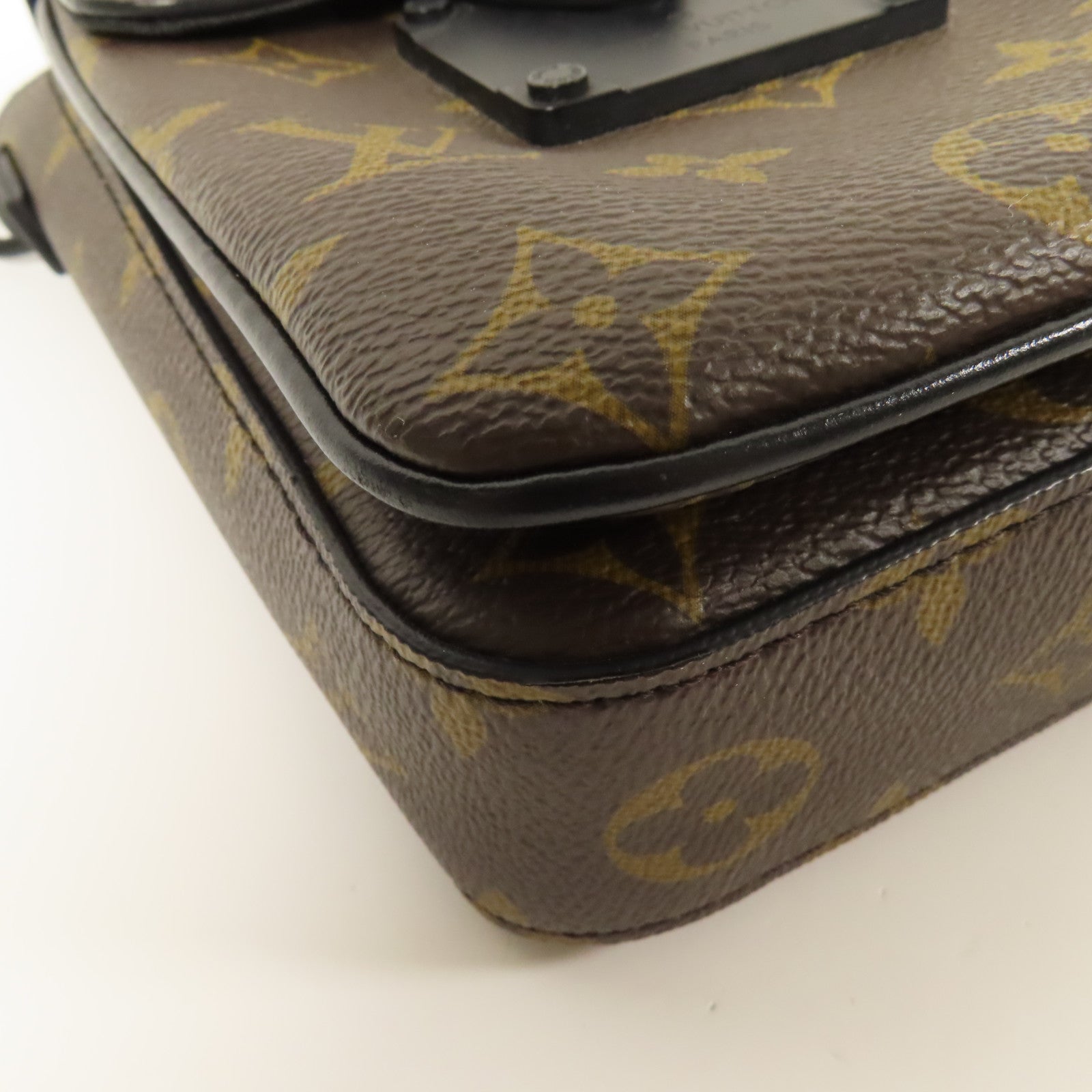 LOUIS VUITTON Monogram Macassar S-Lock肩背袋