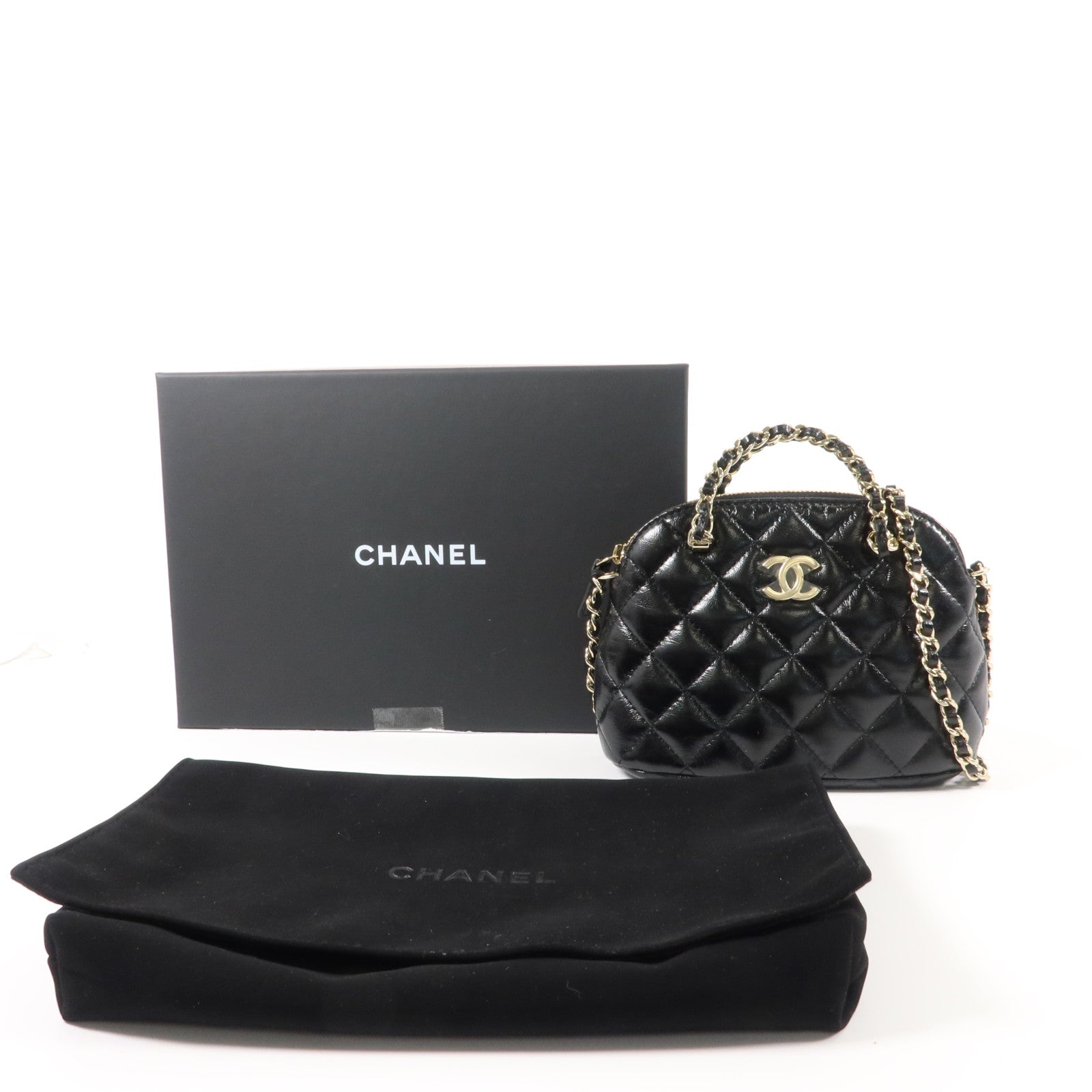 CHANEL 羊皮皮革2 Way Shoulder Bag手挽肩背兩用袋