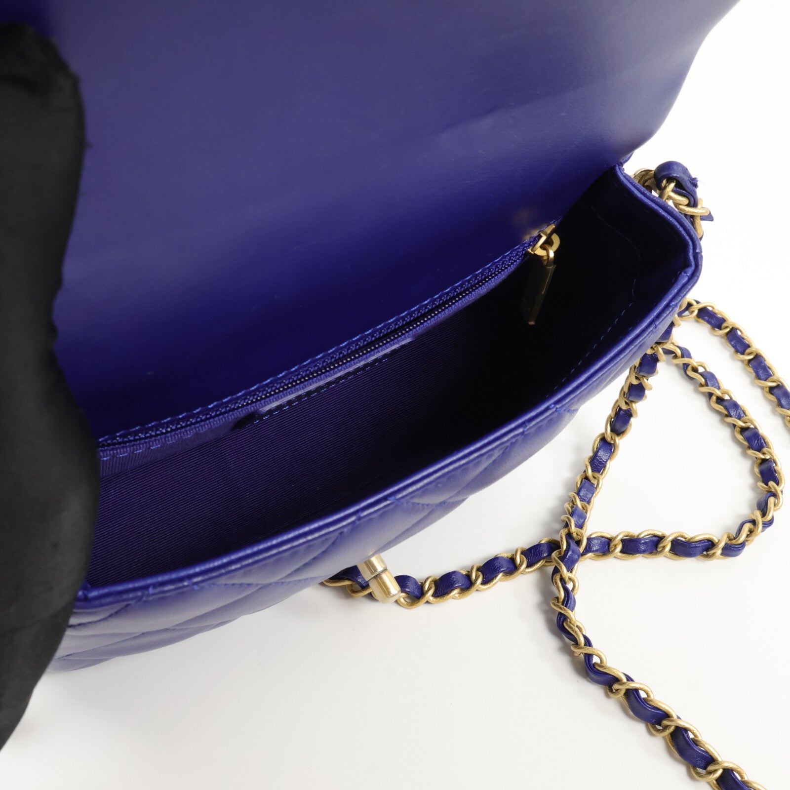 CHANEL 羊皮皮革Chain Shoulder Bag鏈帶肩背袋