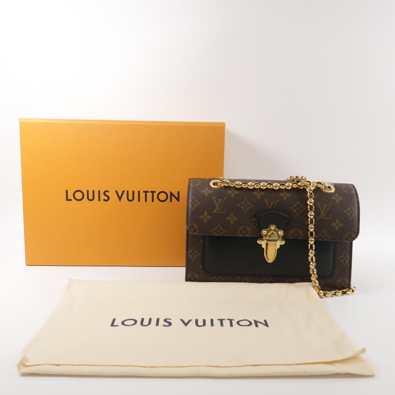 LOUIS VUITTON Monogram Victoire鏈帶肩背袋