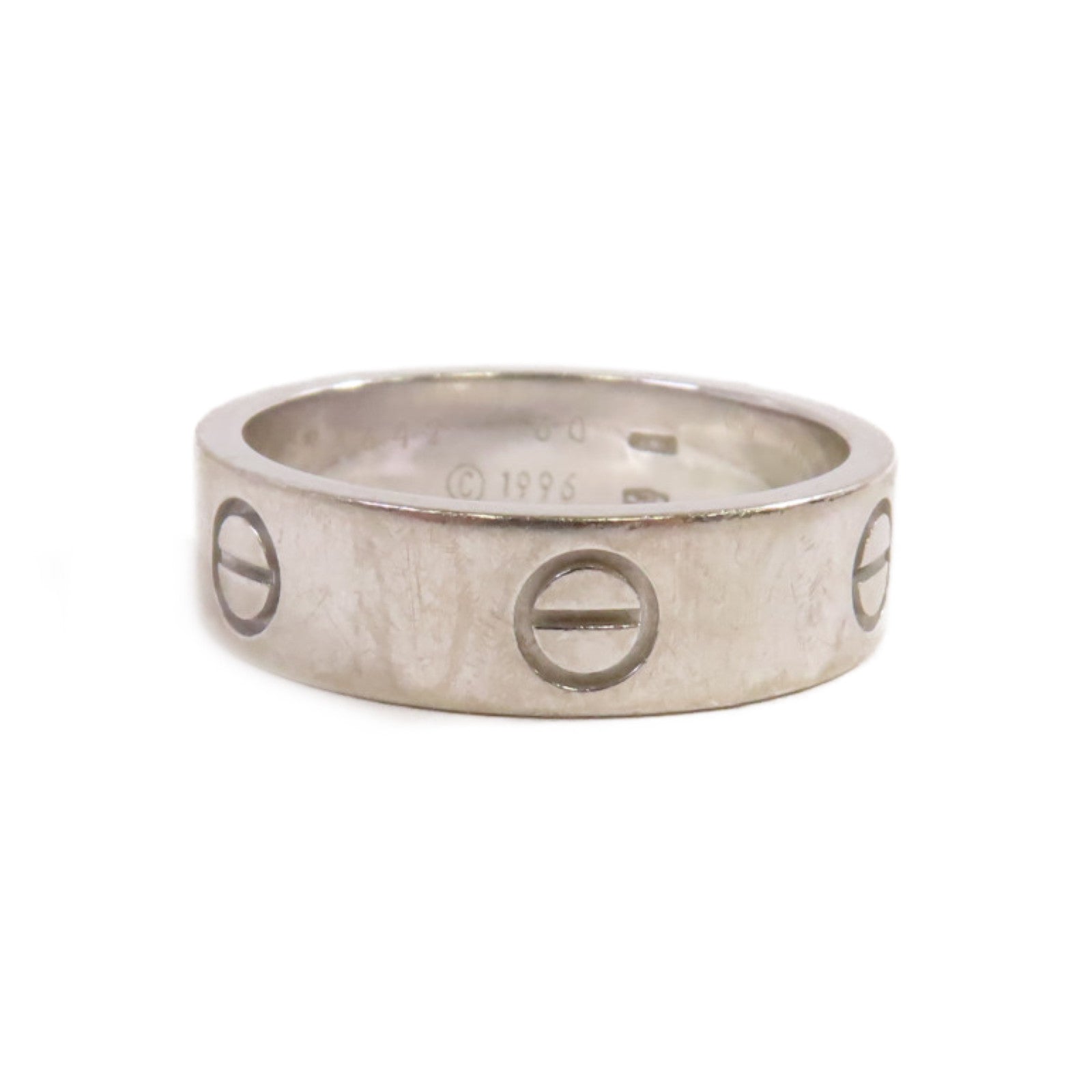 CARTIER 18K白金Love Ring戒指#60/US#9