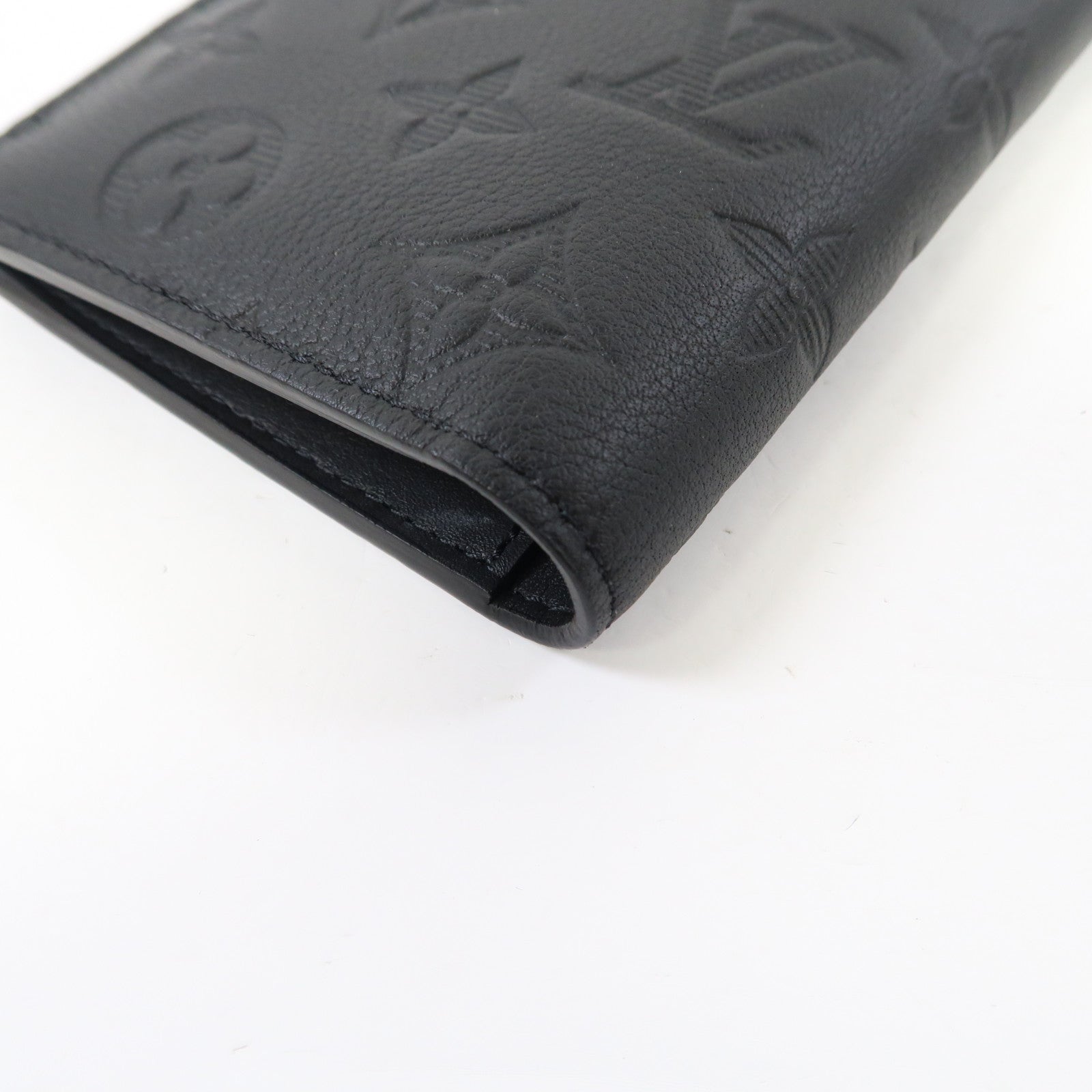 LOUIS VUITTON Monogram Shadow Brazza Wallet長錢包黑色