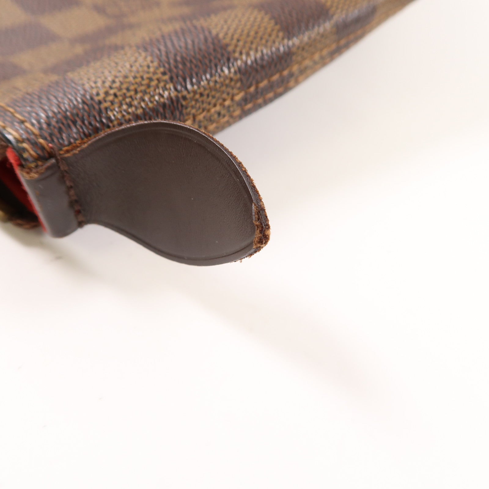 LOUIS VUITTON Damier Saleya MM金扣肩背袋棕色