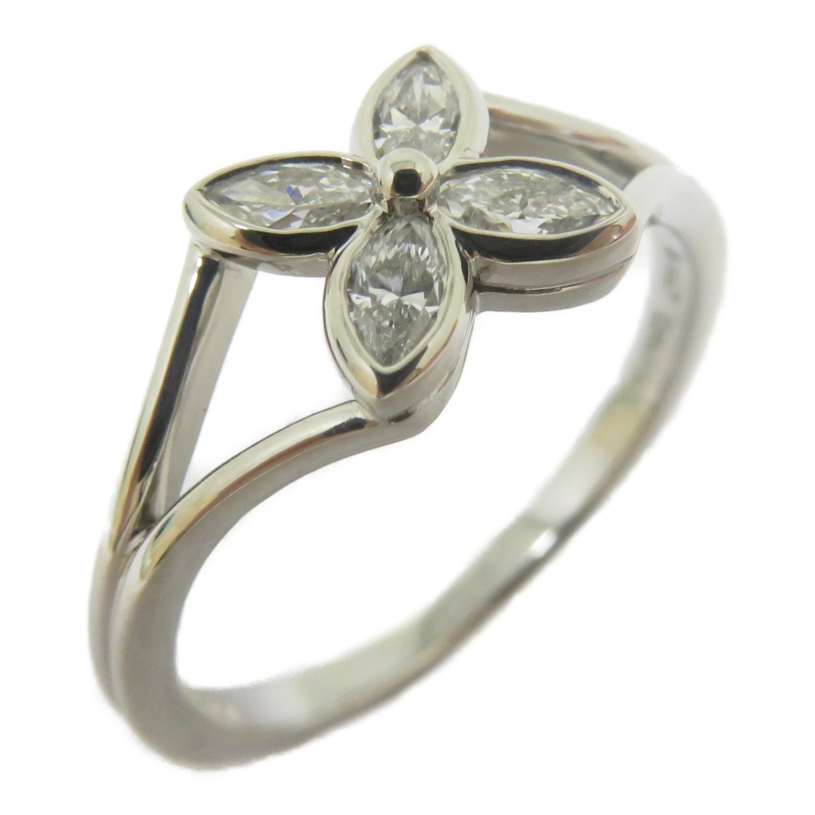 TIFFANY＆CO 【激減優惠】950鉑金Vintage Victoria Marquise Diamond Ring鑽石戒指US#6.5