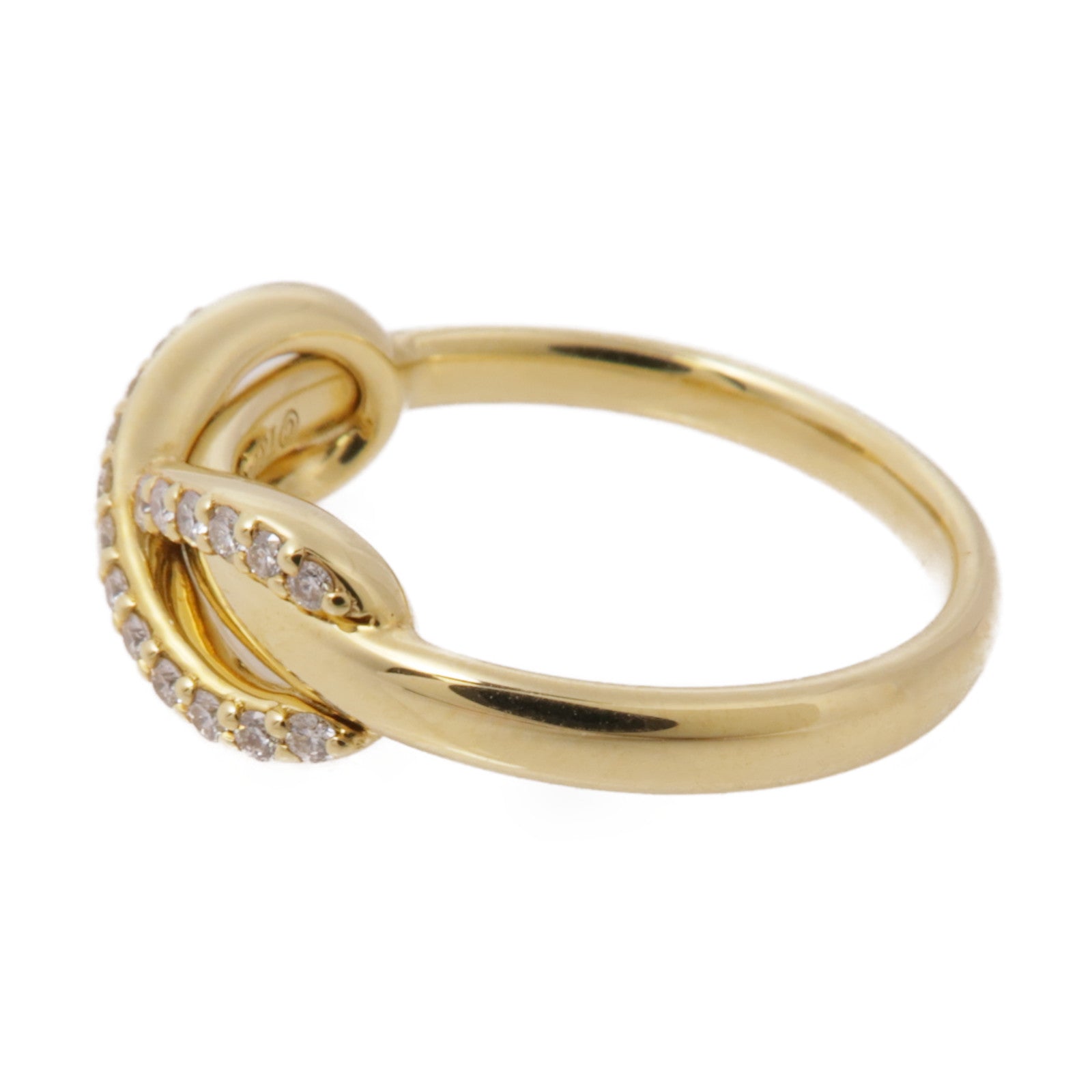 TIFFANY＆CO 18K黃金Diamond Ring鑽石戒指US#4.5