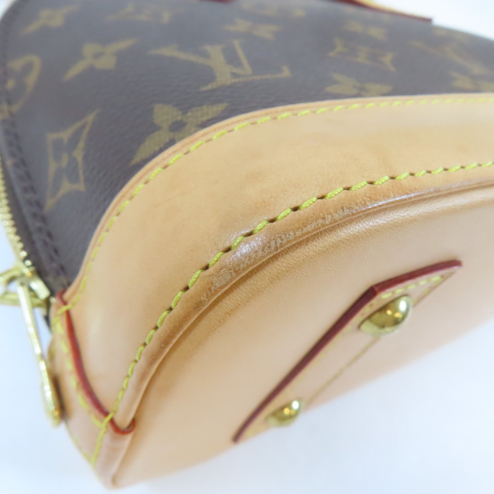LOUIS VUITTON Monogram Alma BB金扣手挽肩背兩用袋啡色