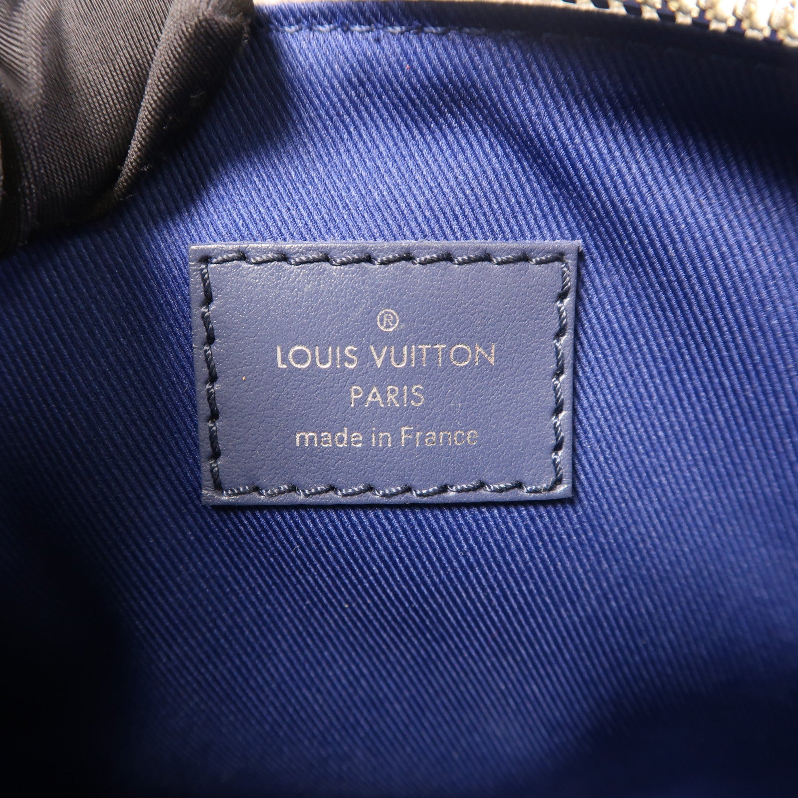 LOUIS VUITTON 【激減優惠】Watercolor Monogram Keepall XS銀扣手挽肩背兩用袋白色/藍色