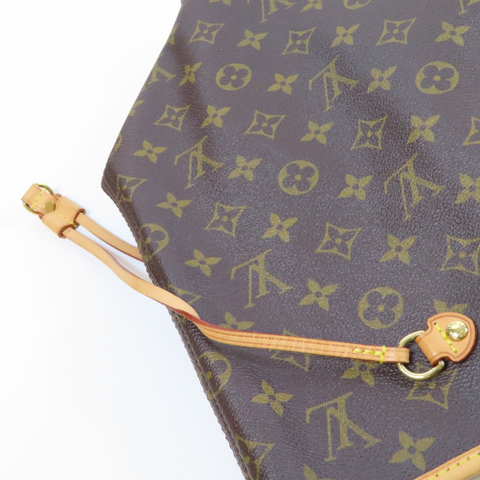 LOUIS VUITTON Monogram Neverfull GM金扣肩背袋啡色