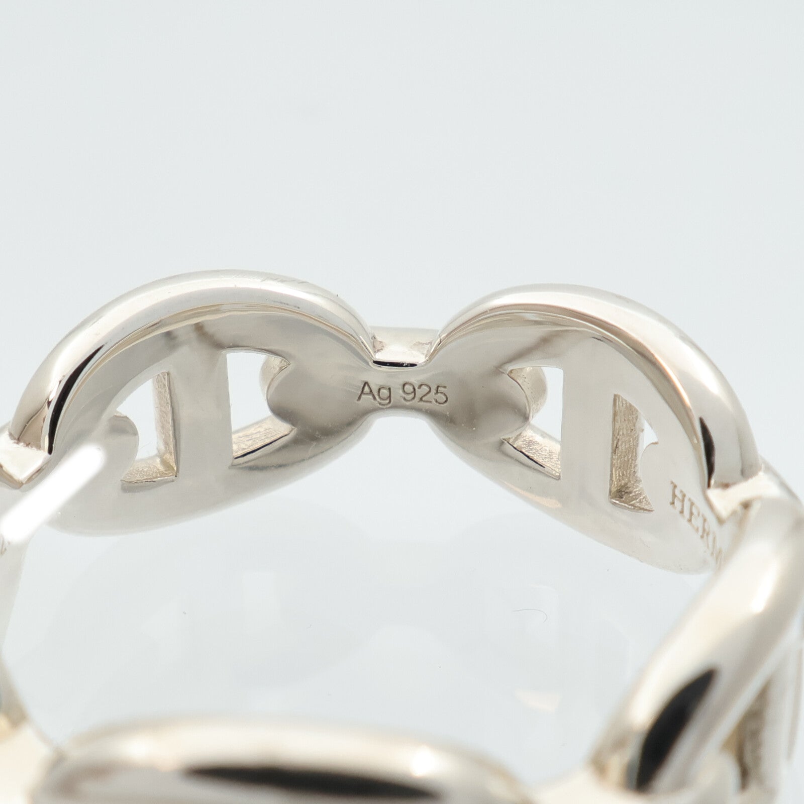 HERMES 925純銀Chaine D'Ancre Ring戒指