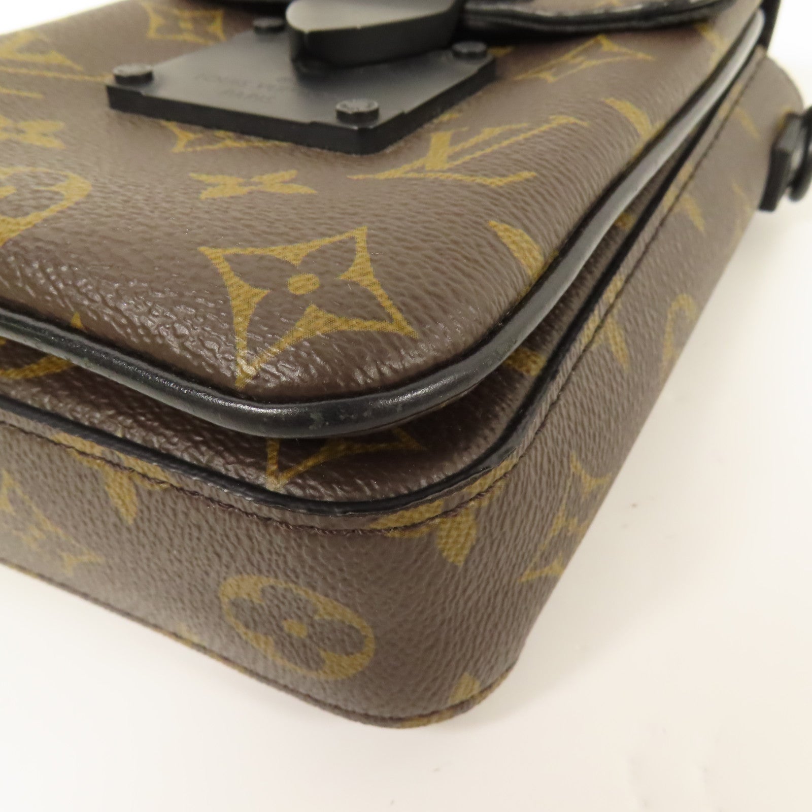 LOUIS VUITTON Monogram Macassar S-Lock肩背袋