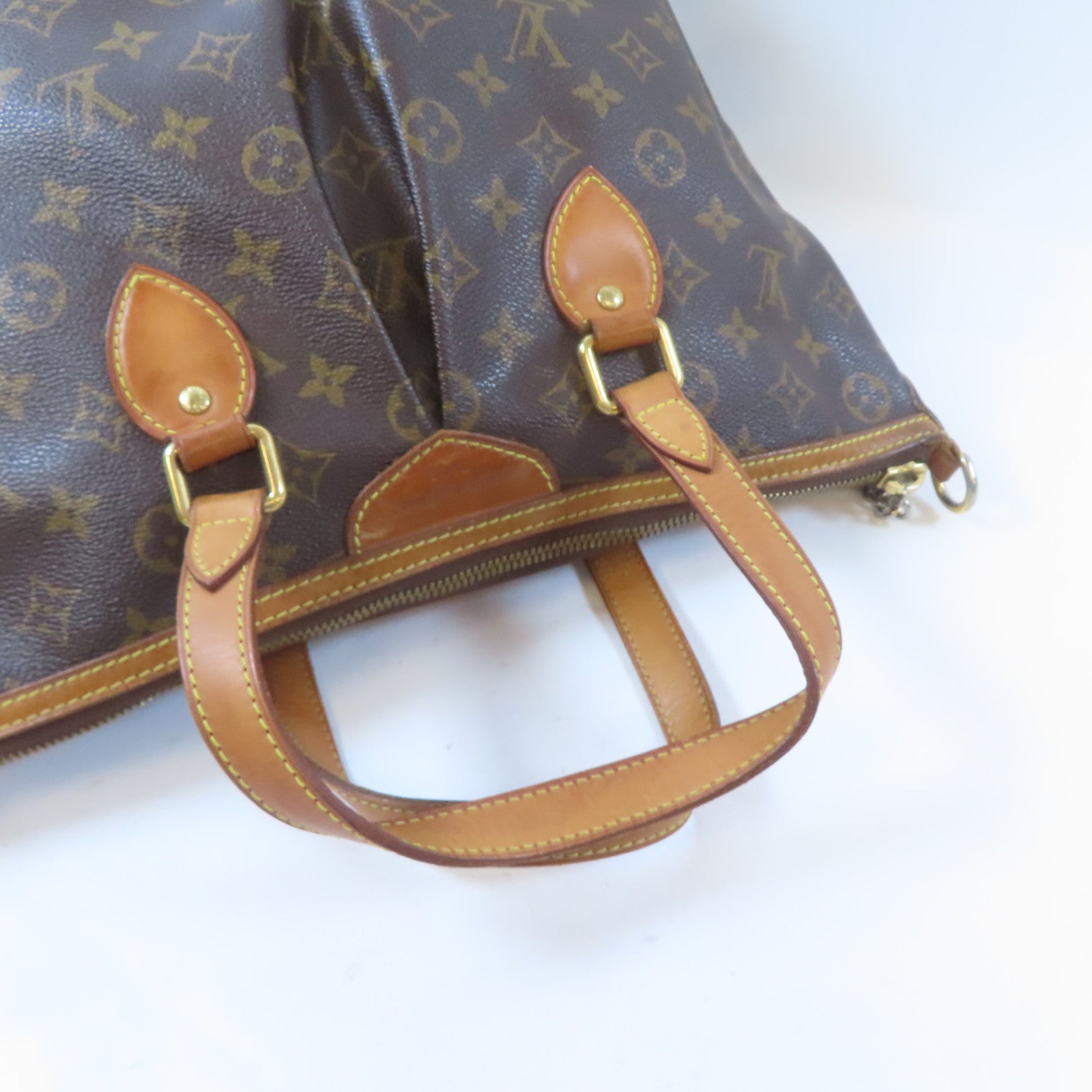 LOUIS VUITTON Monogram Palermo金扣手挽肩背兩用袋啡色