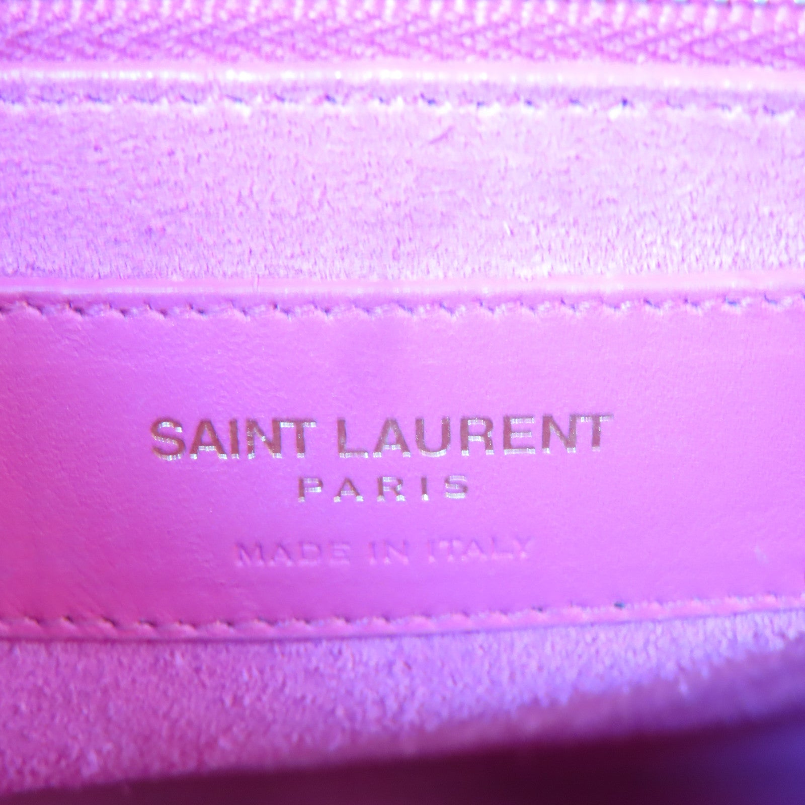 SAINT LAURENT 牛皮皮革Sac de Jour金扣手挽肩背兩用袋粉紅色