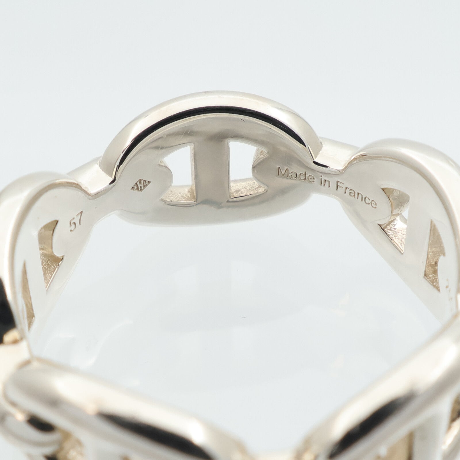 HERMES 925純銀Chaine D'Ancre Ring戒指