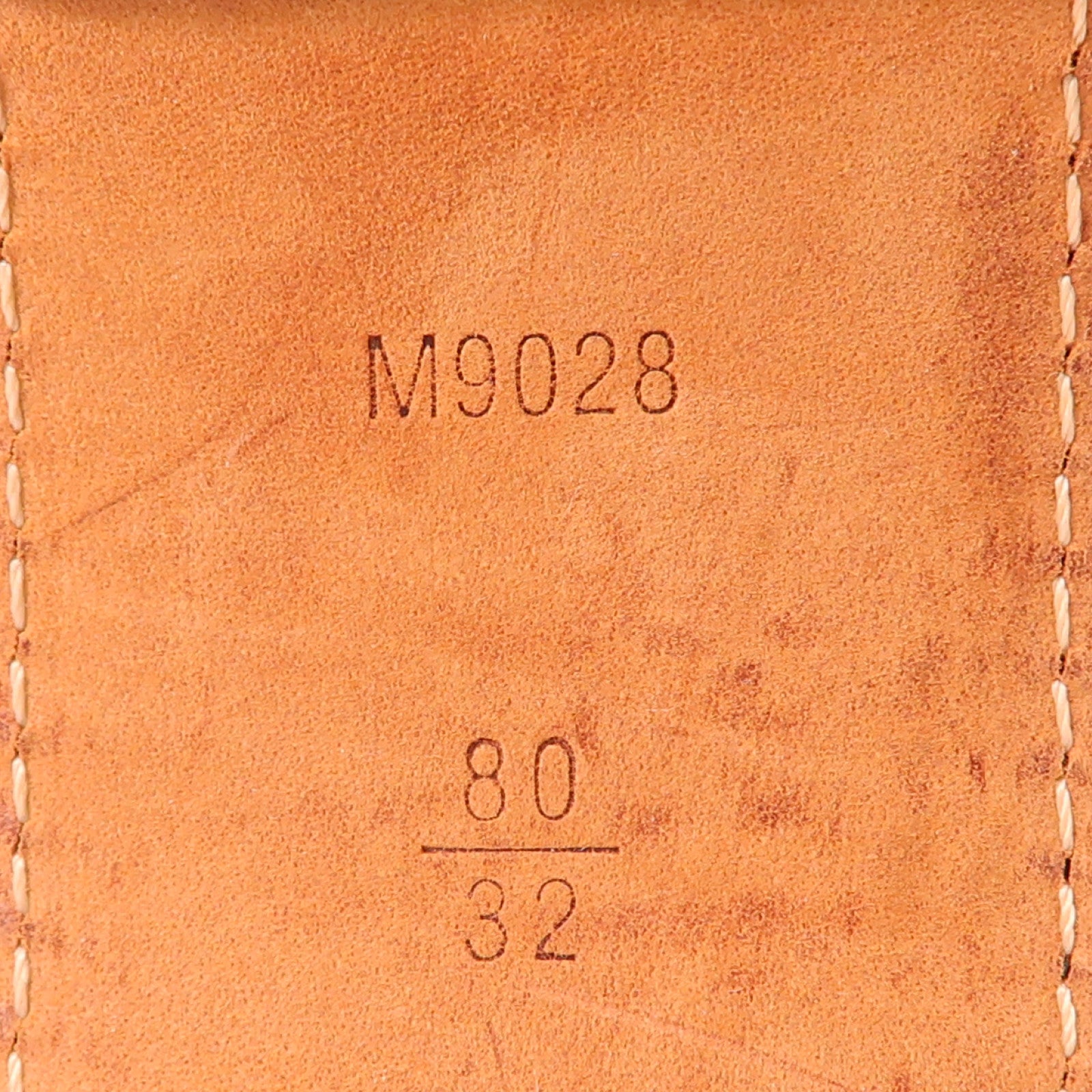 LOUIS VUITTON Monogram Ceinture Fleur金扣皮帶