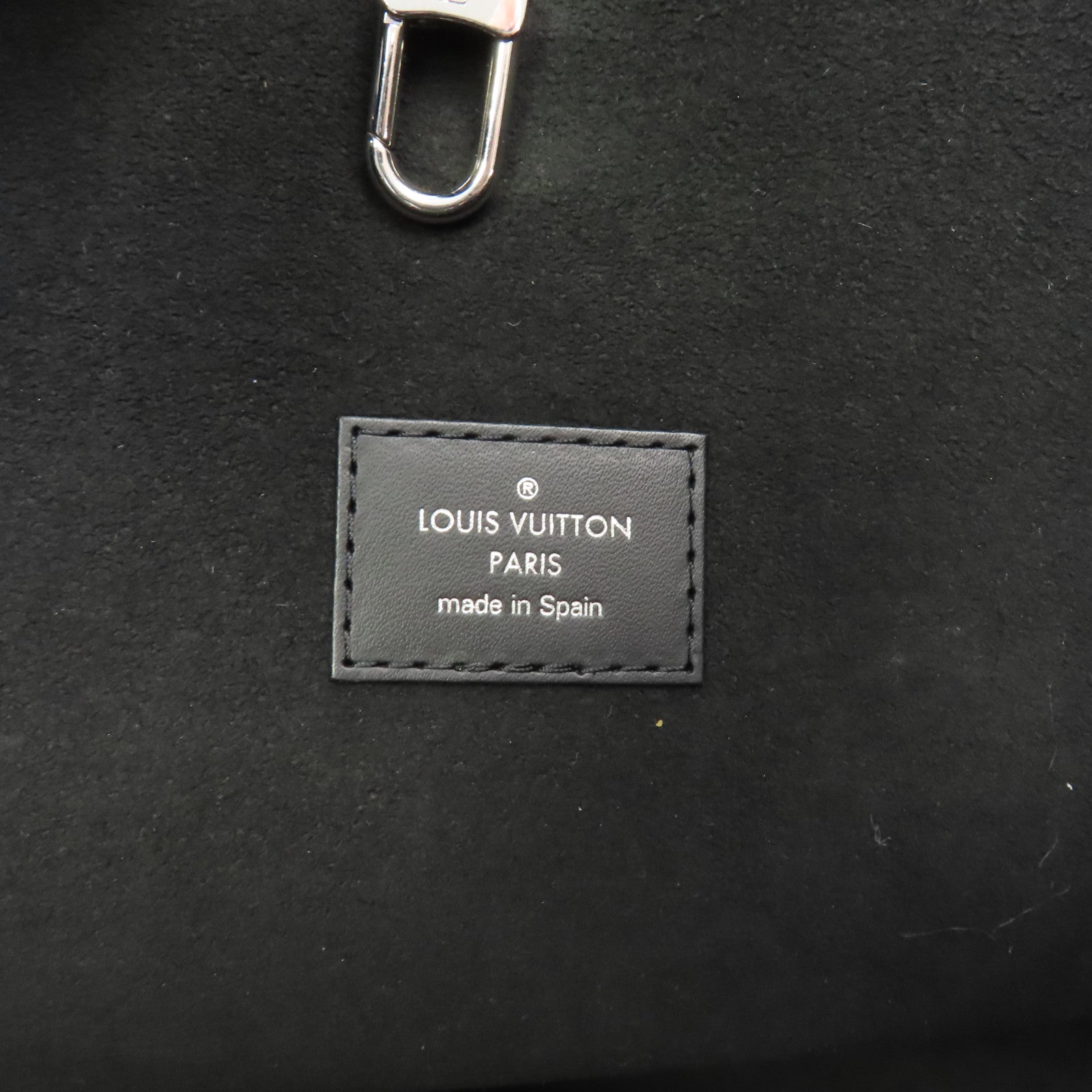 LOUIS VUITTON Epi NeverFull GM銀扣手挽袋黑色