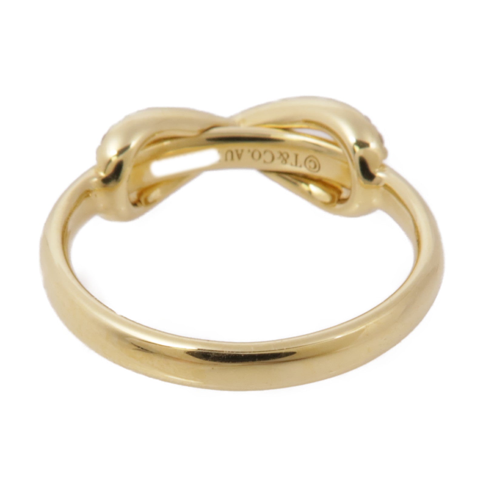 TIFFANY＆CO 18K黃金Diamond Ring鑽石戒指US#4.5