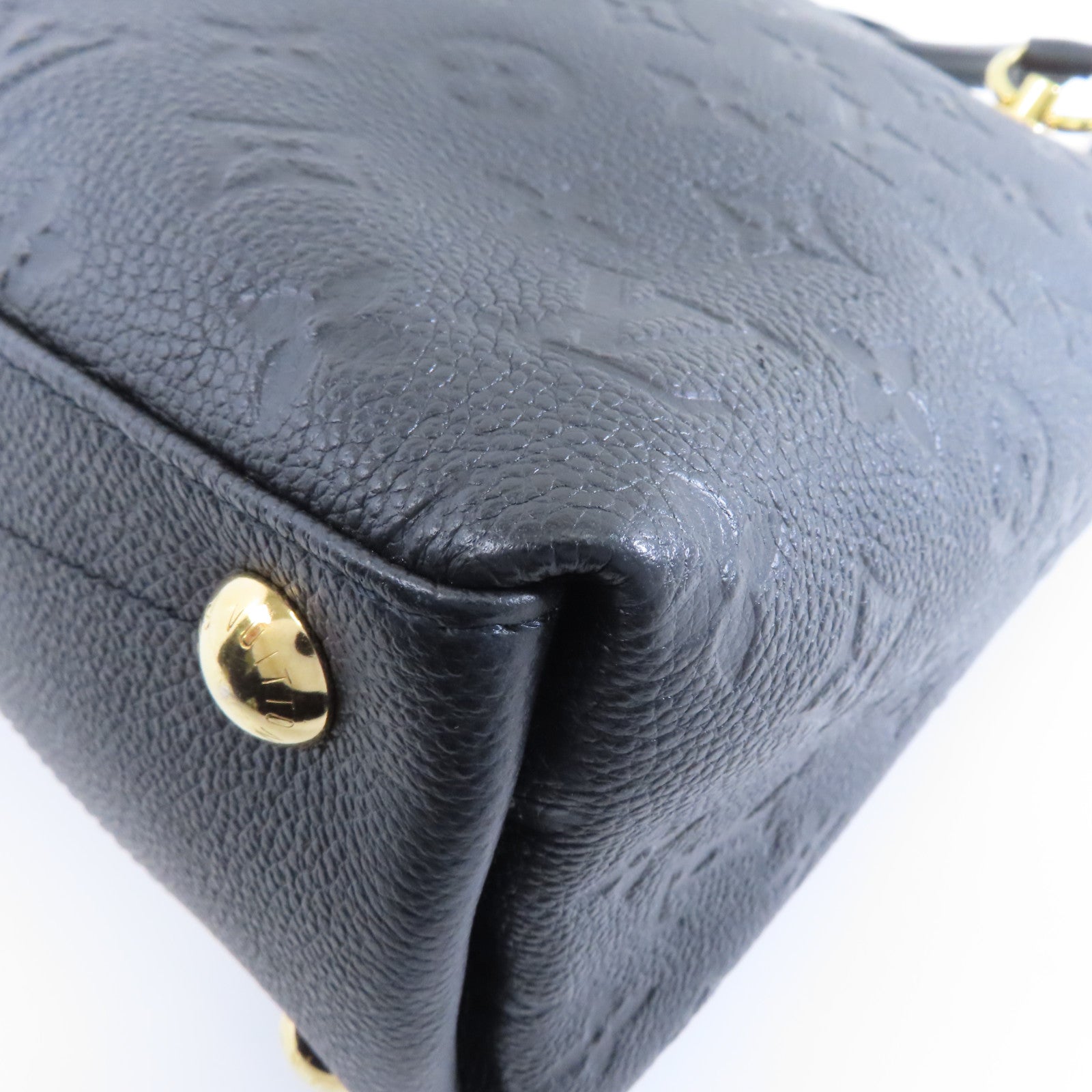LOUIS VUITTON 【激減優惠】Monogram Empreinte V Tote MM金扣手挽肩背兩用袋黑色