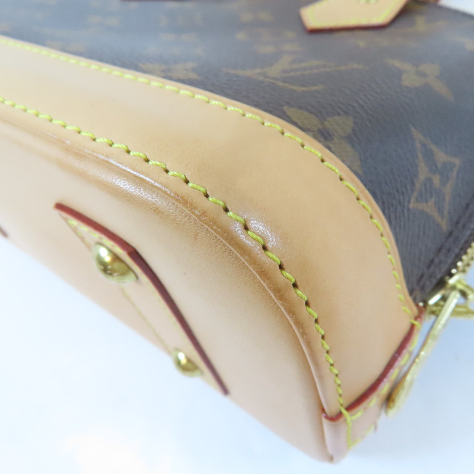 LOUIS VUITTON Monogram Alma BB金扣手挽肩背兩用袋啡色