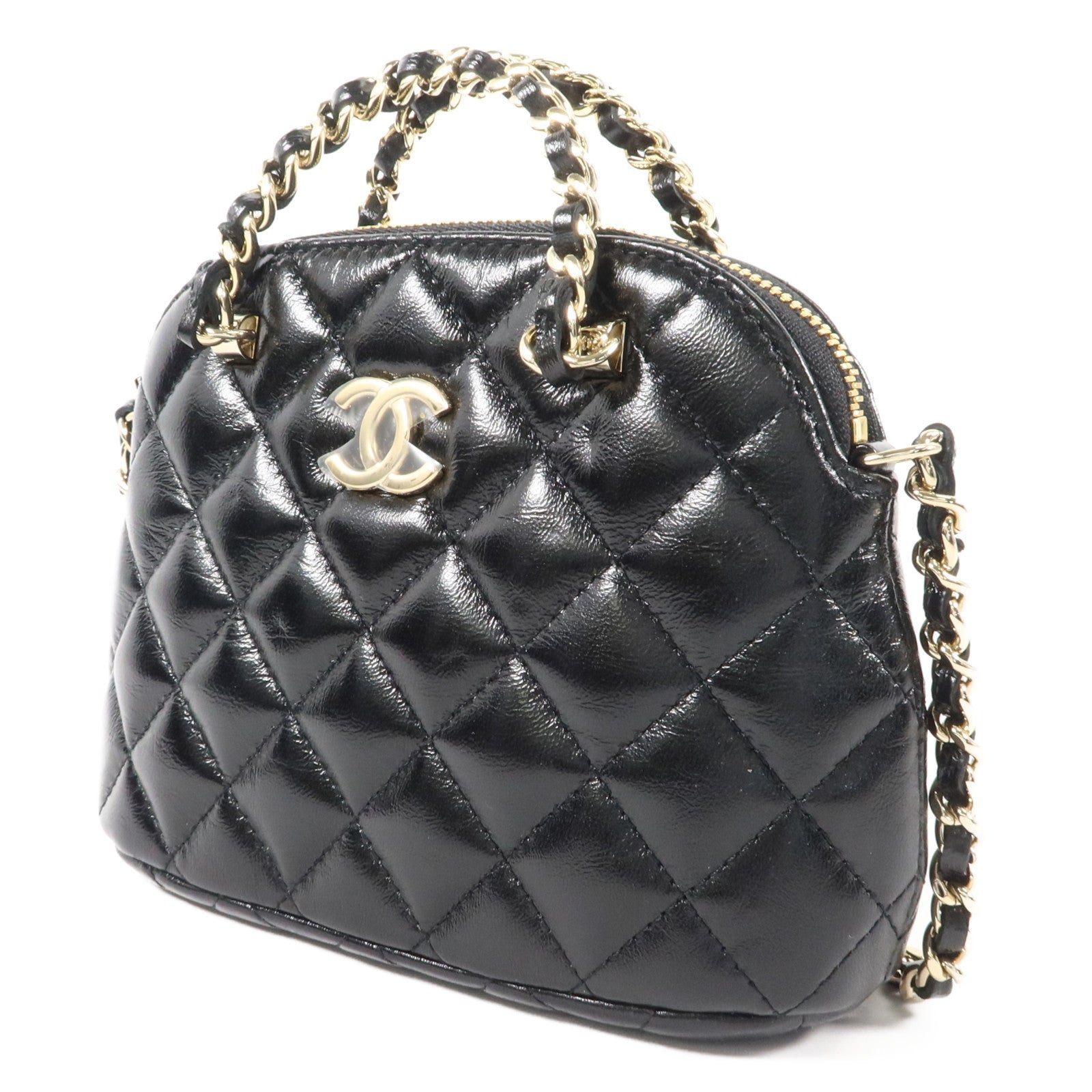 CHANEL 羊皮皮革2 Way Shoulder Bag手挽肩背兩用袋