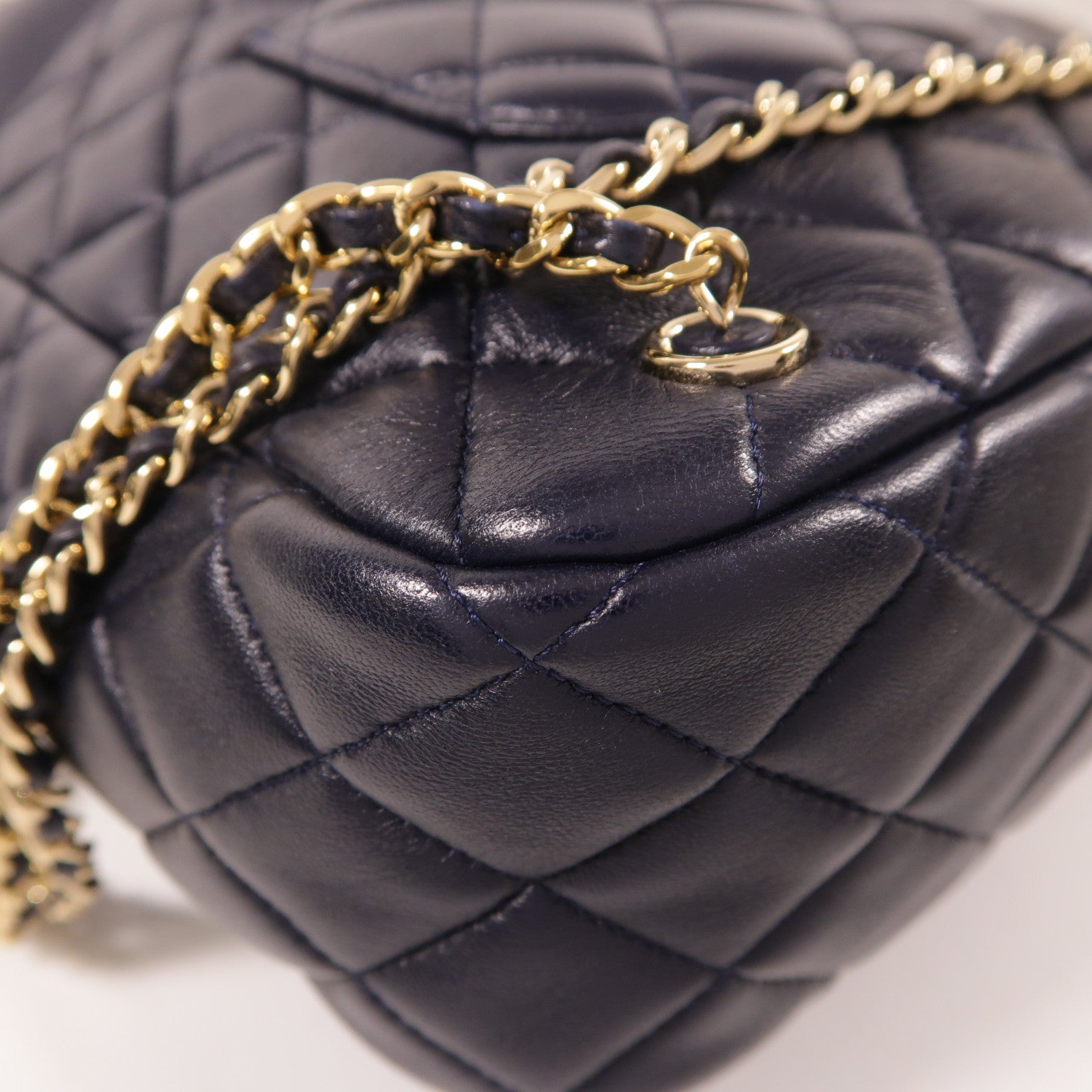 CHANEL 【激減優惠】羊皮皮革Backpack金扣背包